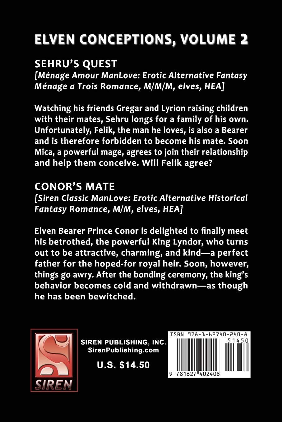 Elven Conceptions, Volume 2 (Siren Publishing Menage Amour Manlove) LGBTQ+