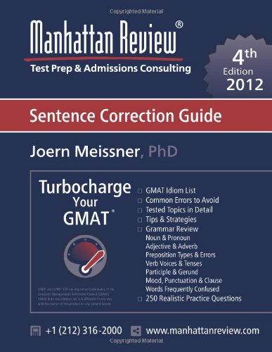 Manhattan Review GMAT Sentence Correction Guide : Turbocharge your GMAT book