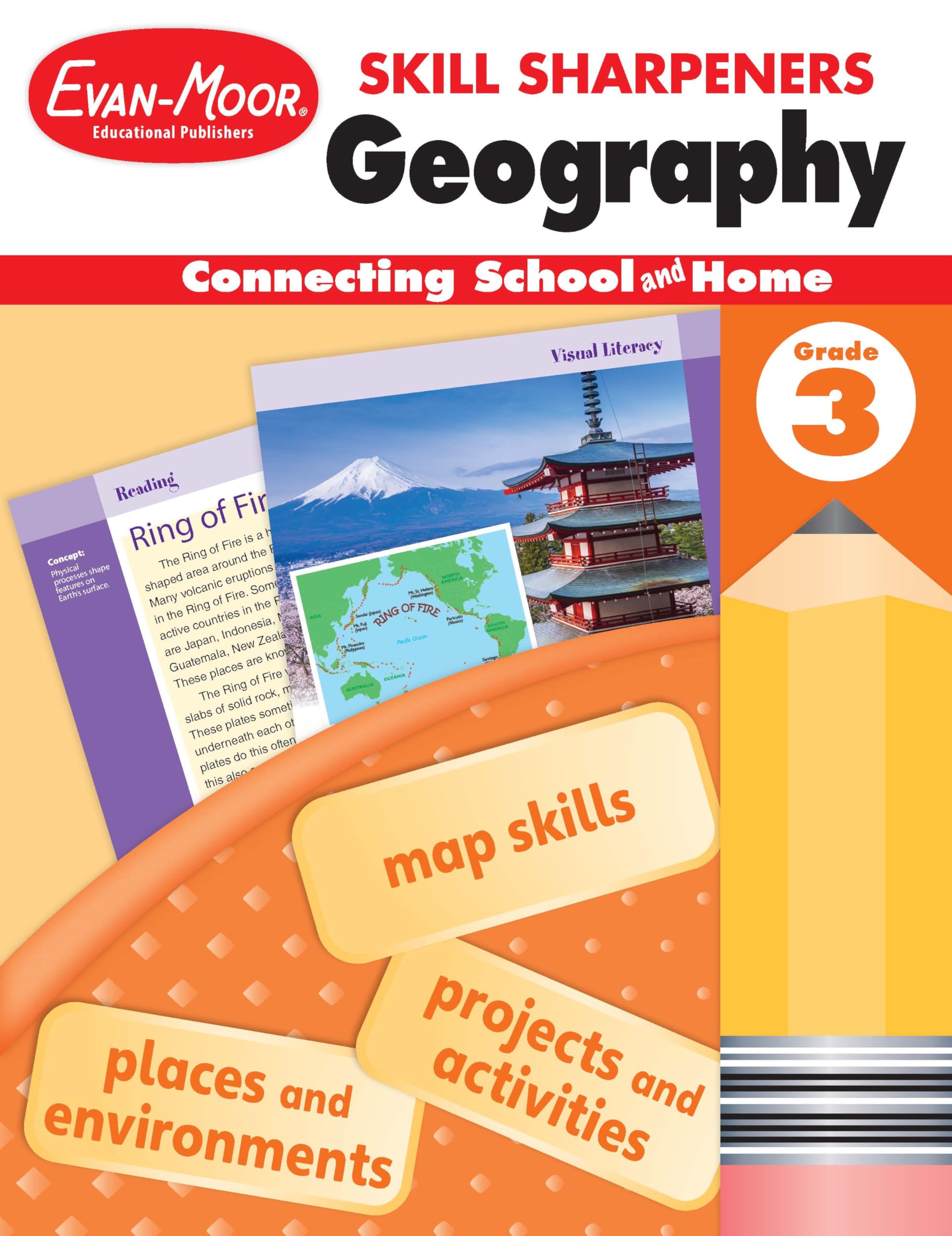 Skill Sharpeners: Geography, Grade 3 Workbook Tiptoi & Games