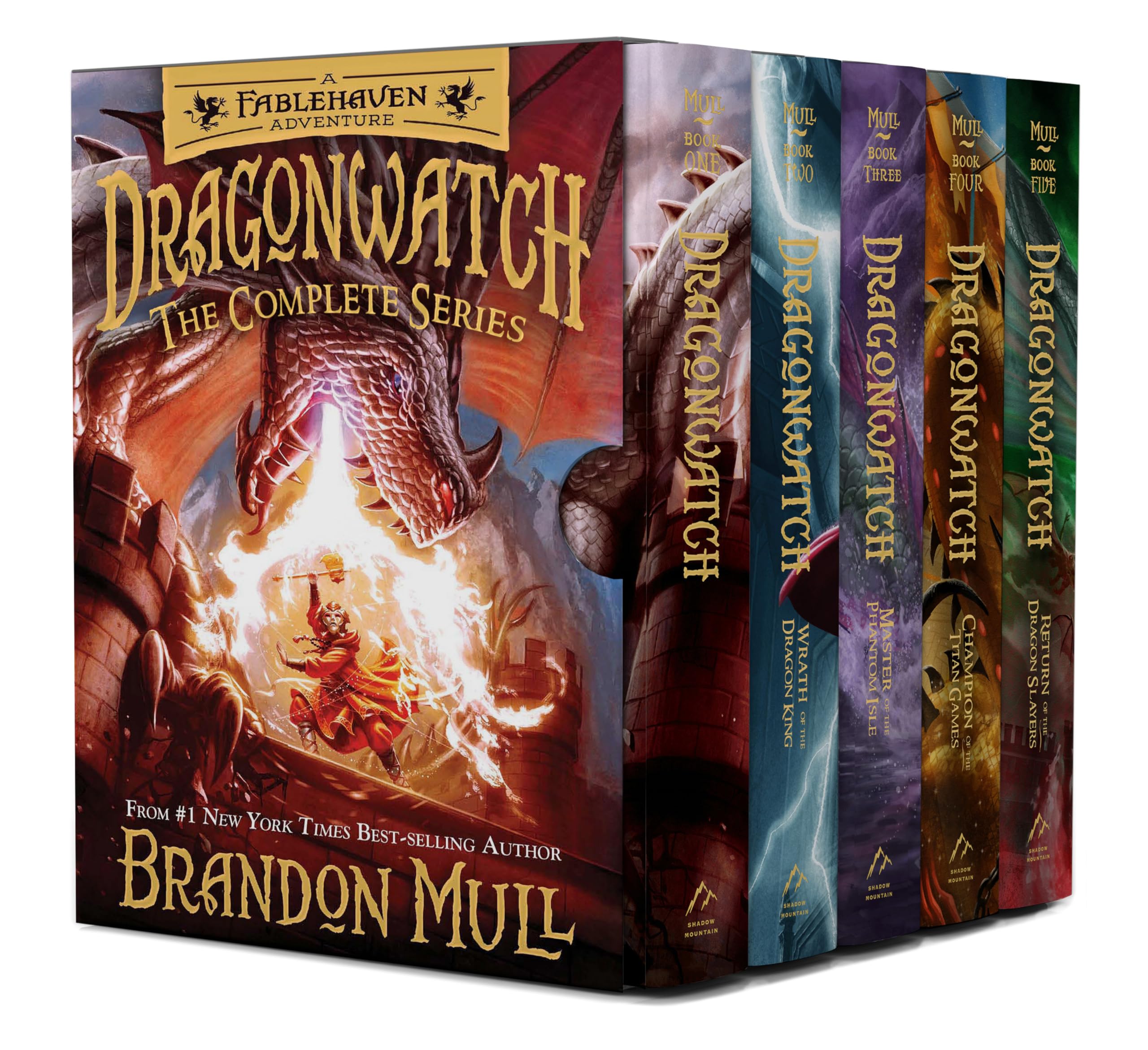 Dragonwatch: Dragonwatch / Wrath of the Dragon King / Master of the Phantom Isle / Champions of the Titan Games / Return of the Dragon Slayers (Dragonwatch, 1-5) Novels & Short Stories