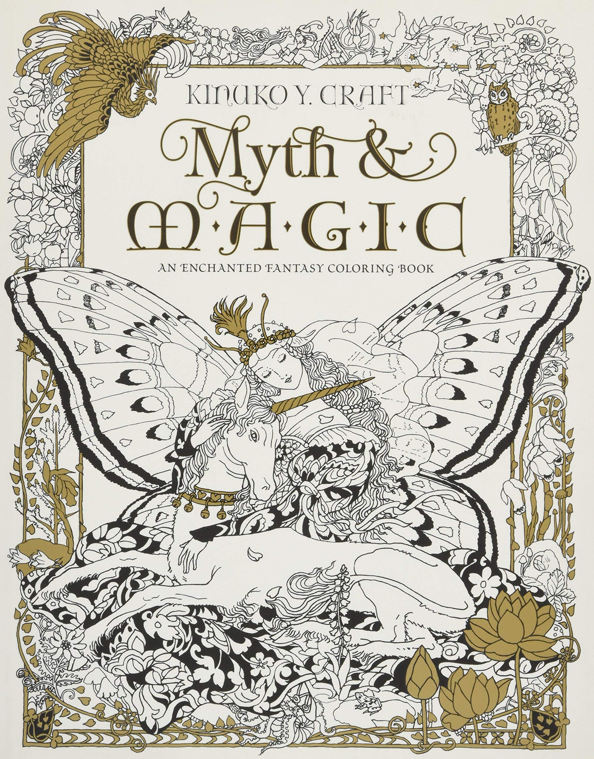 Myth & Magic - Coloring Book: An Enchanted Fantasy Coloring Book Film, Art & Culture
