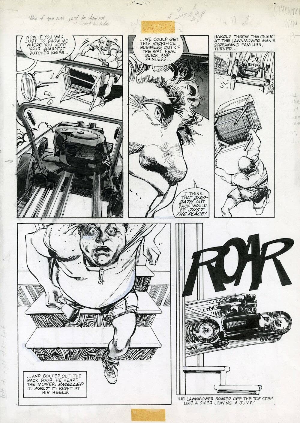 WALTER SIMONSONS LAWNMOWER MAN ARTIST ED PORTFOLIO HC Manga