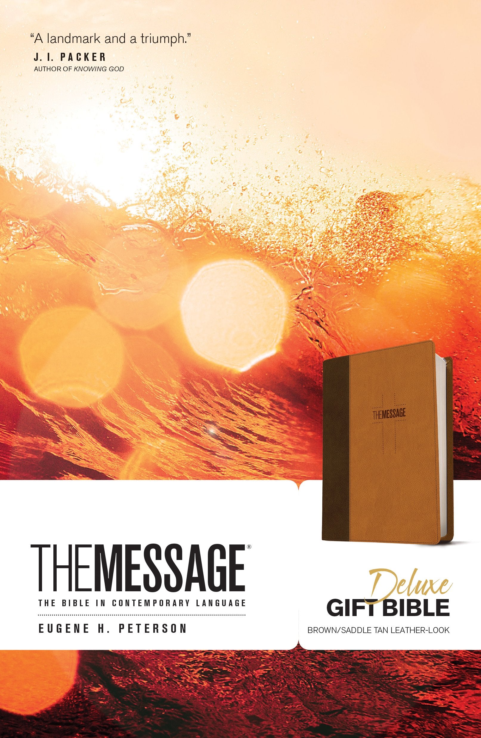 The Message: Brown / Saddle Tan, Leather-Look, The Bible in Contemporary Language Religion & Esotericism
