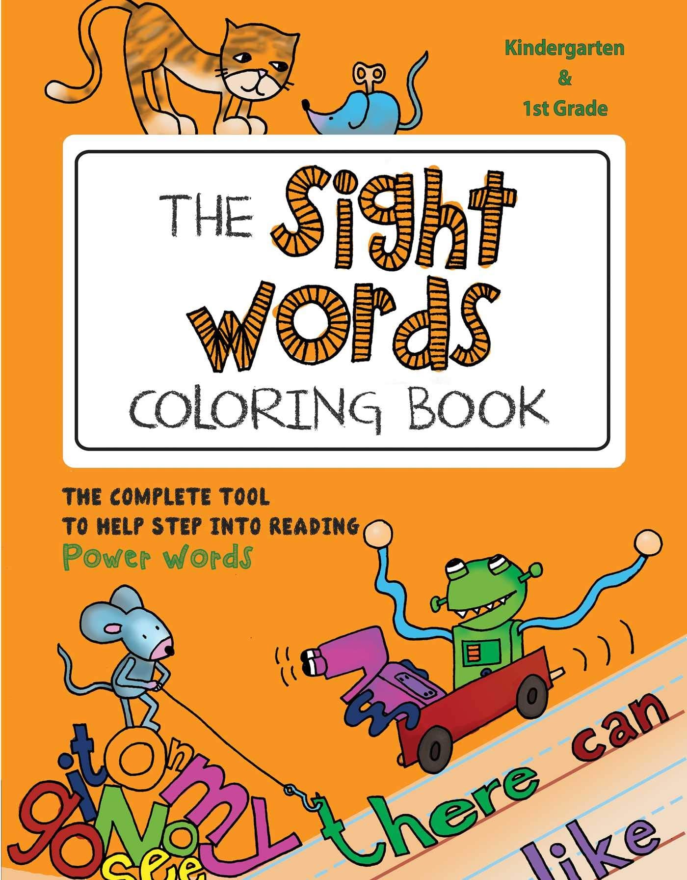 The Sight Words Coloring Book: The Complete Tool to Help Step into Reading Power Words Study Guides
