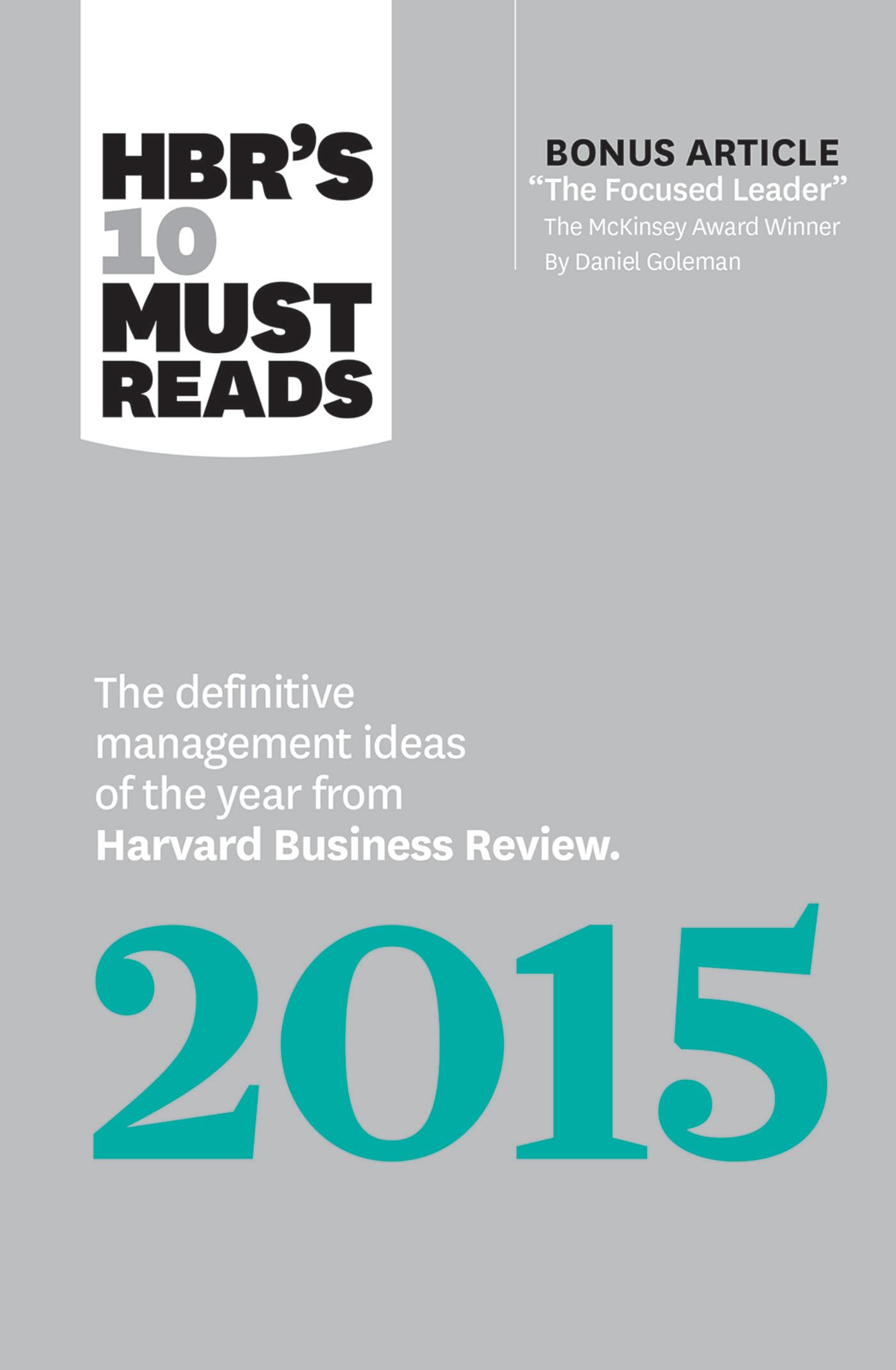 Hbr's 10 Must Reads 2015 Business, Finance & Career