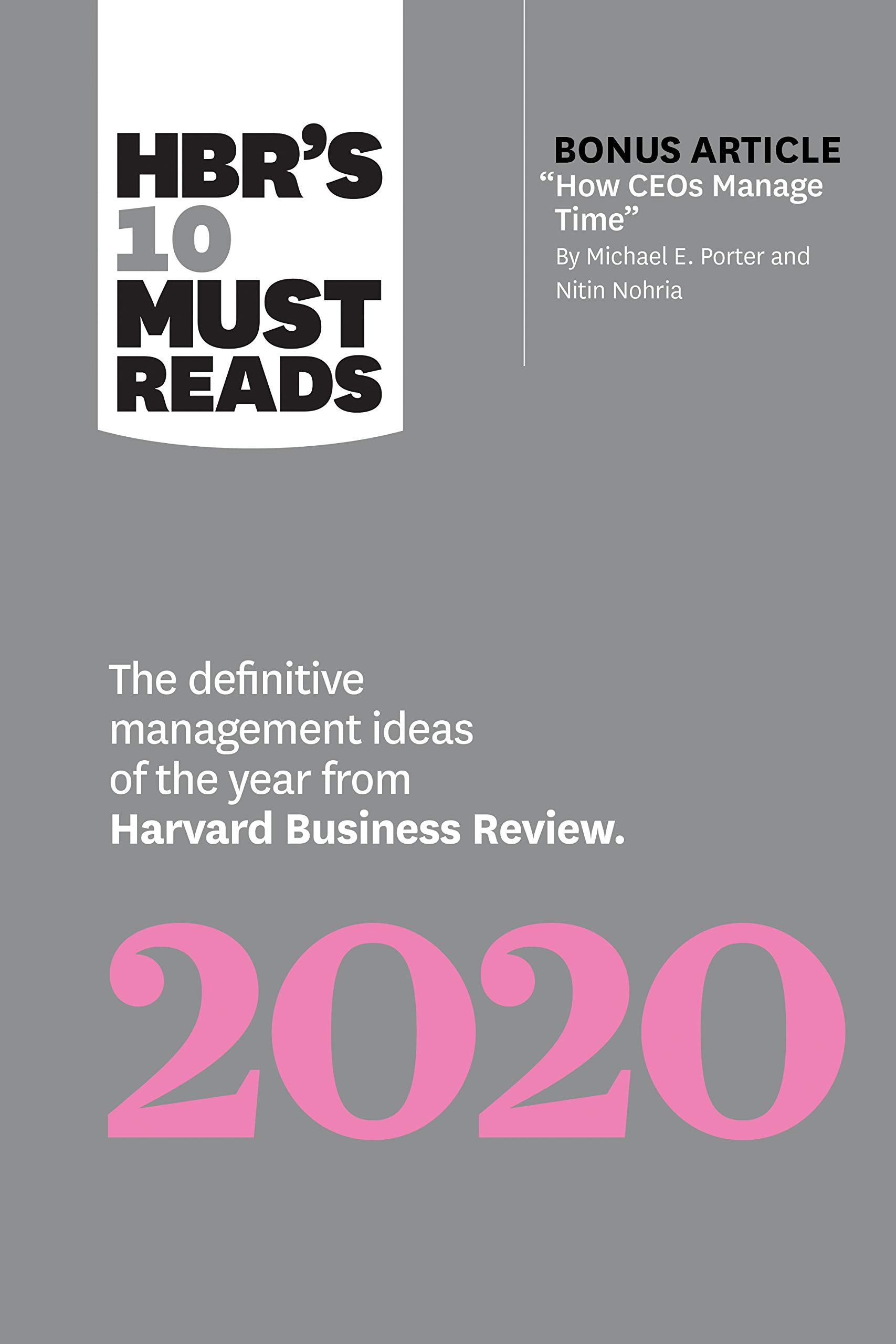 Hbr's 10 Must Reads 2020 Business, Finance & Career