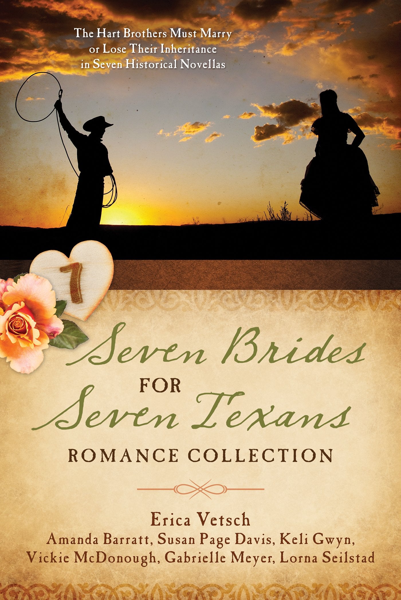 Seven Brides for Seven Texans Romance Collection: The Hart Brothers Must Marry or Lose Their Inheritance in 7 Historical Novellas Contemporary Romance