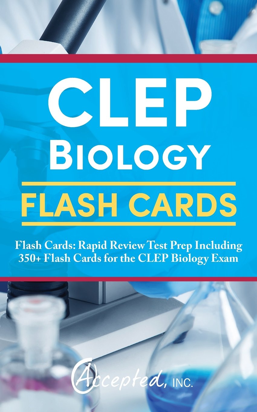 CLEP Biology Flash Cards: Rapid Review Test Prep Including 350+ Flash Cards for the CLEP Biology Exam Study Guides