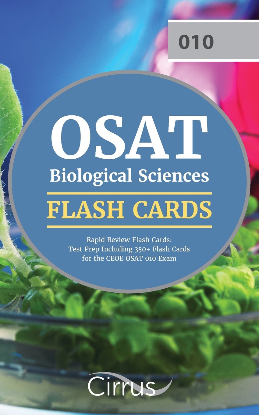 OSAT Biological Sciences Rapid Review Flash Cards: Test Prep Including 350+ Flash Cards for the CEOE OSAT 010 Exam Study Guides