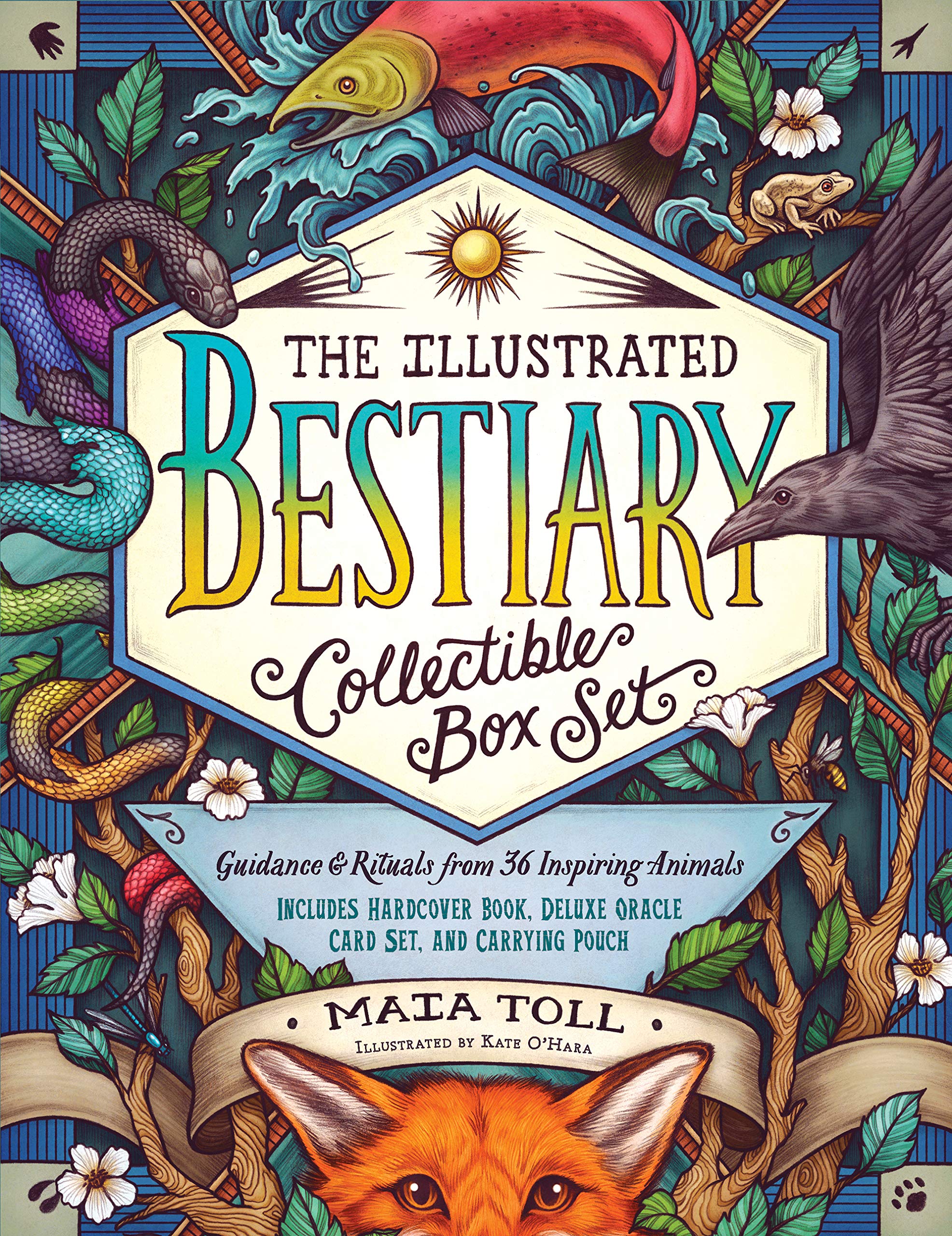 The Illustrated Bestiary Collectible Box Set: Guidance and Rituals from 36 Inspiring Animals; Includes Hardcover Book, Deluxe Oracle Card Set, and Carrying Pouch (Wild Wisdom) Leisure, Home & Garden