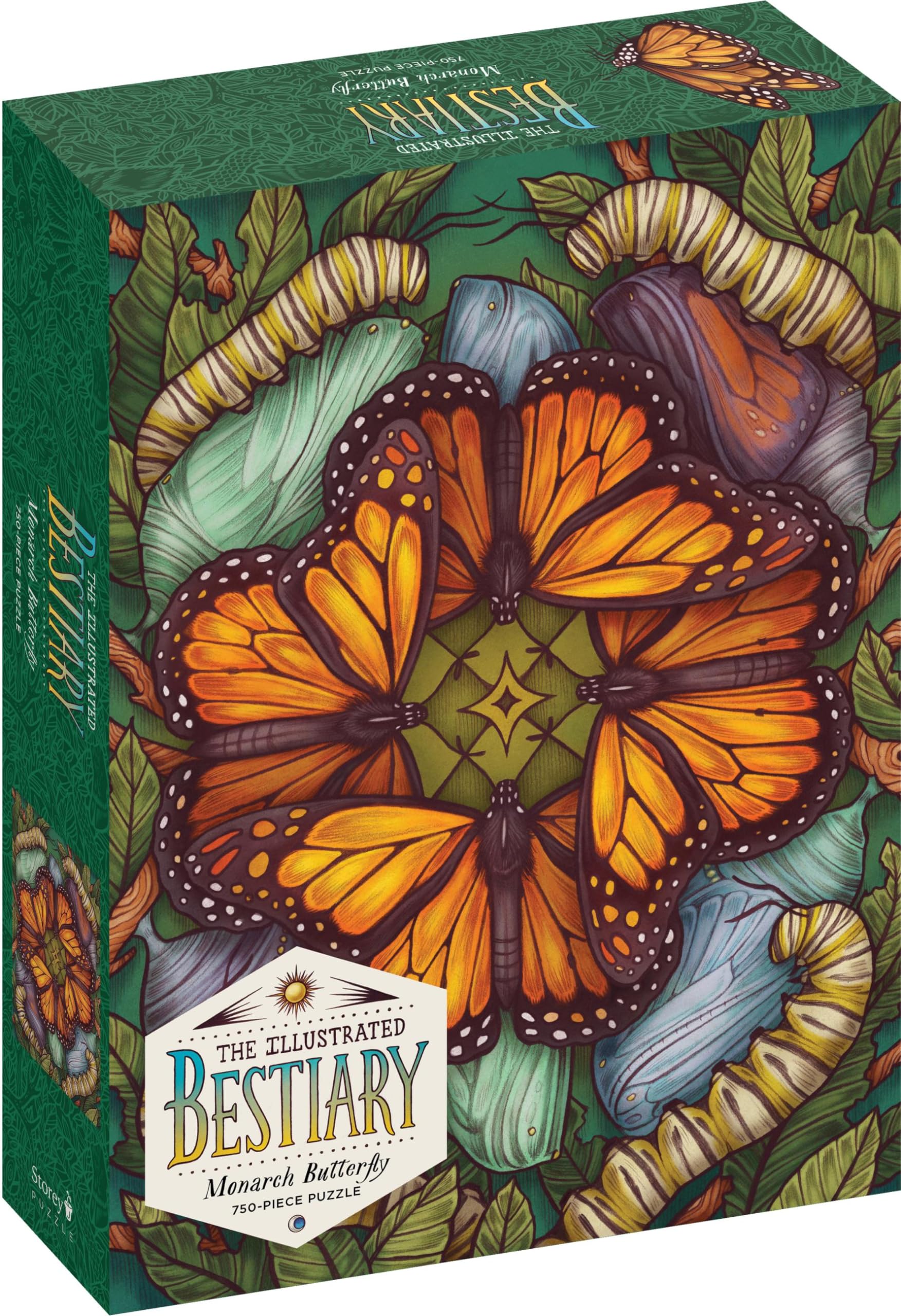 The Illustrated Bestiary - Monarch Butterfly: 750-piece Puzzle (Wild Wisdom) book