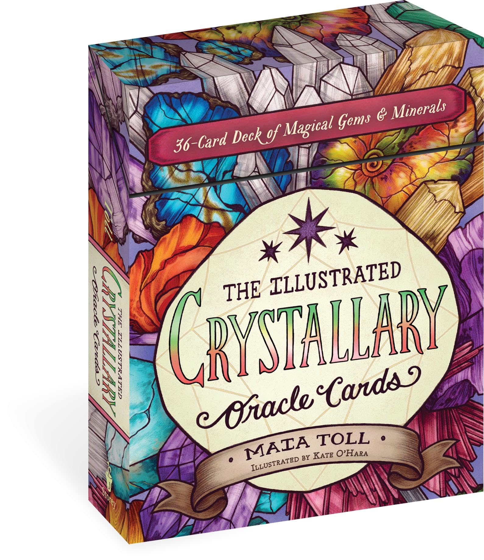 The Illustrated Crystallary Oracle Cards: 36-Card Deck of Magical Gems & Minerals book