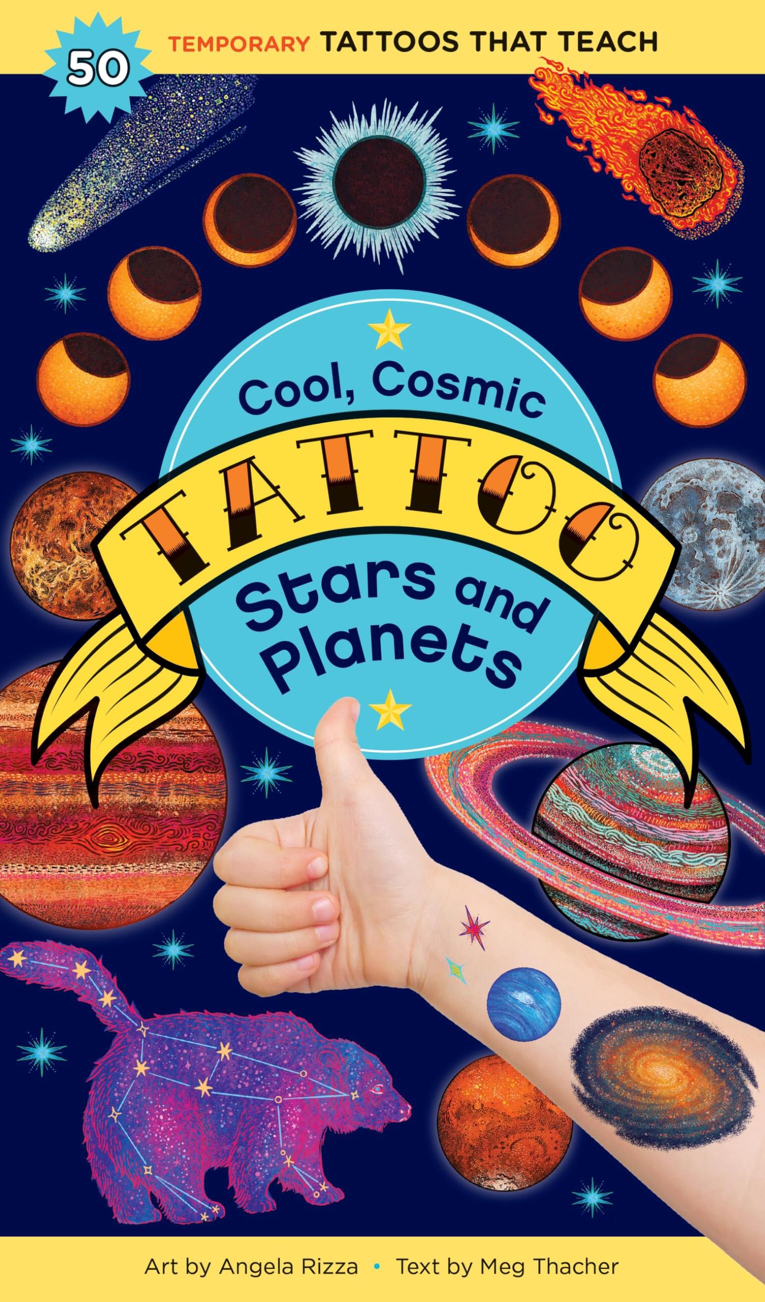 Cool, Cosmic Tattoo Stars and Planets: 50 Temporary Tattoos That Teach Computer Science