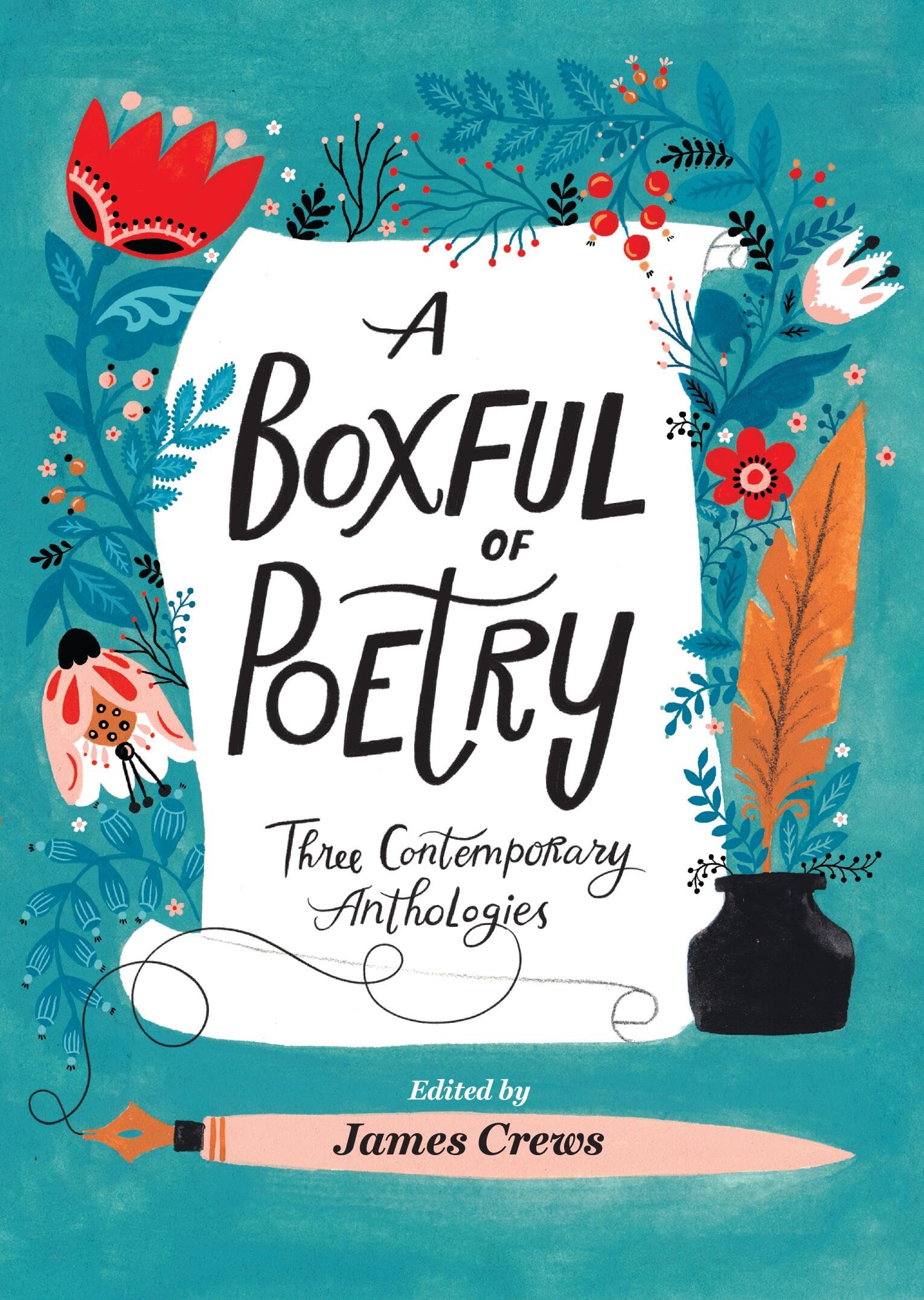 A Boxful of Poetry: Three Contemporary Anthologies with Four Illustrated Poem Cards; How to Love the World, The Path to Kindness, and the Wonder of Small Things Poetry