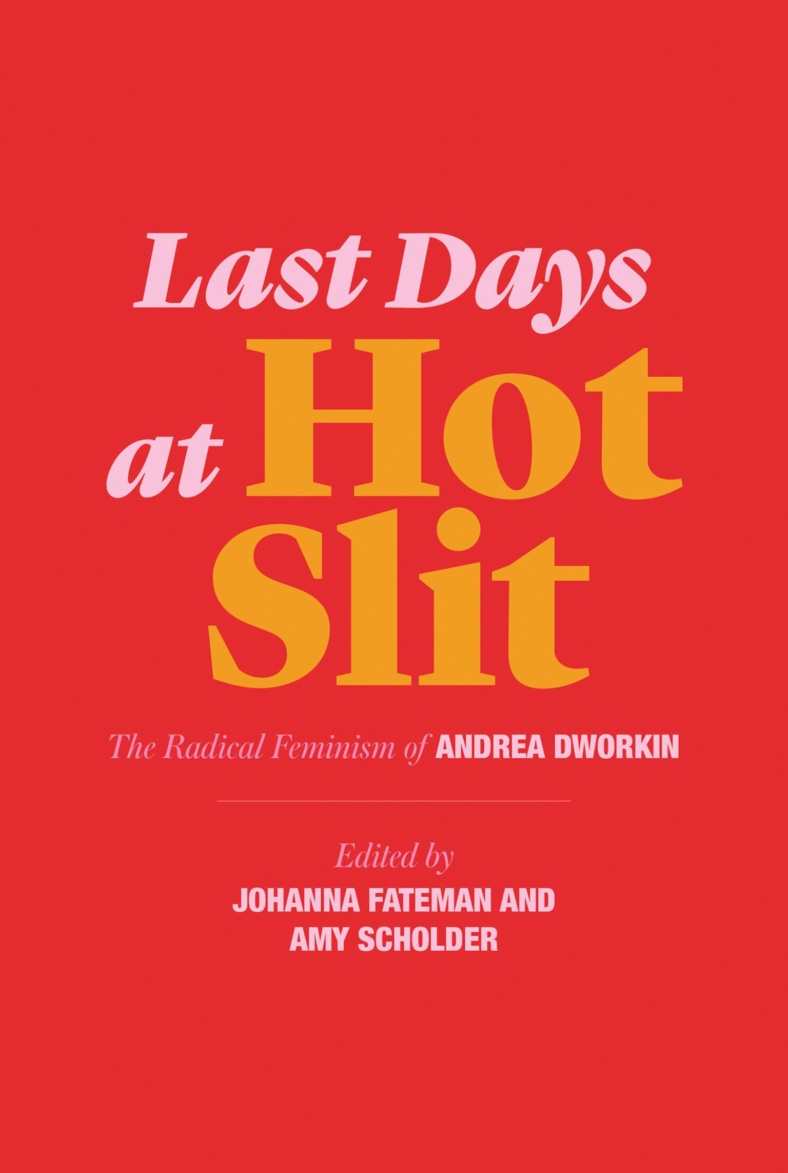 Last Days at Hot Slit: The Radical Feminism of Andrea Dworkin (Semiotext(e) / Native Agents) Books