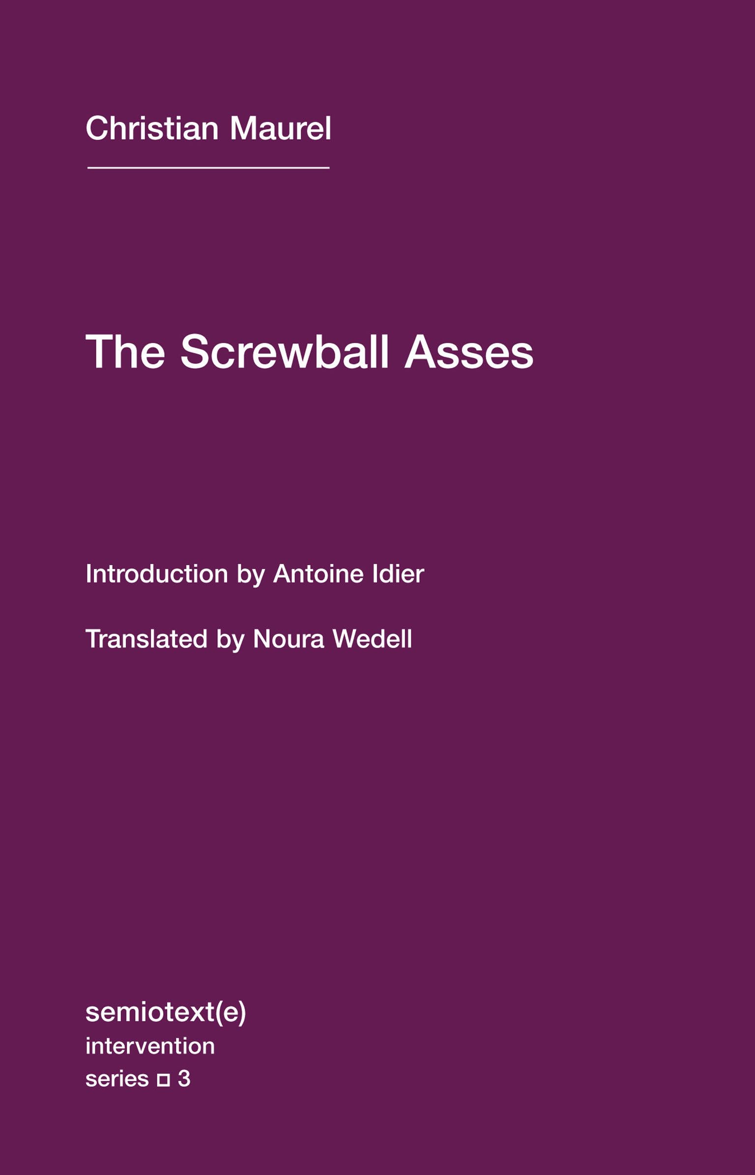 Christian Maurel The Screwball Asses Books