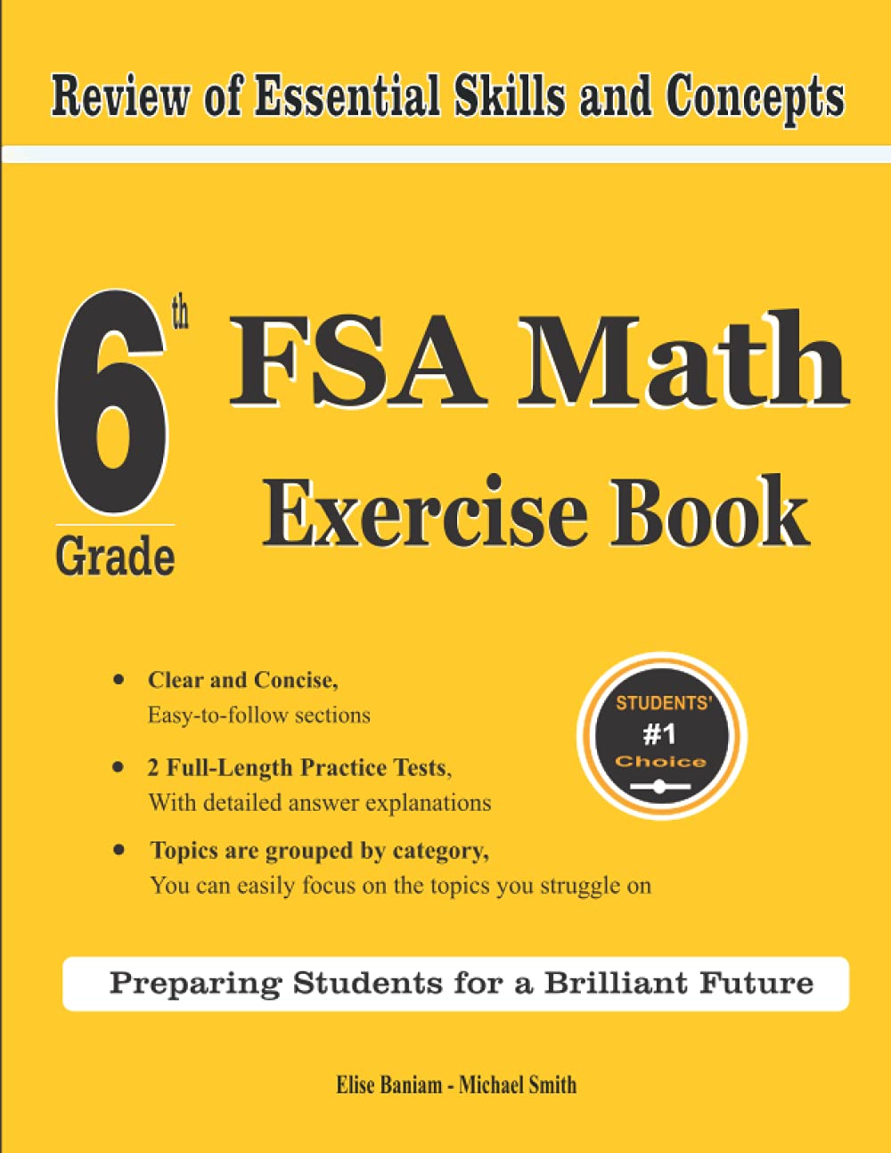 6th Grade FSA Math Exercise Book: Review of Essential Skills and Concepts With 2 FSA Math Practice Tests book