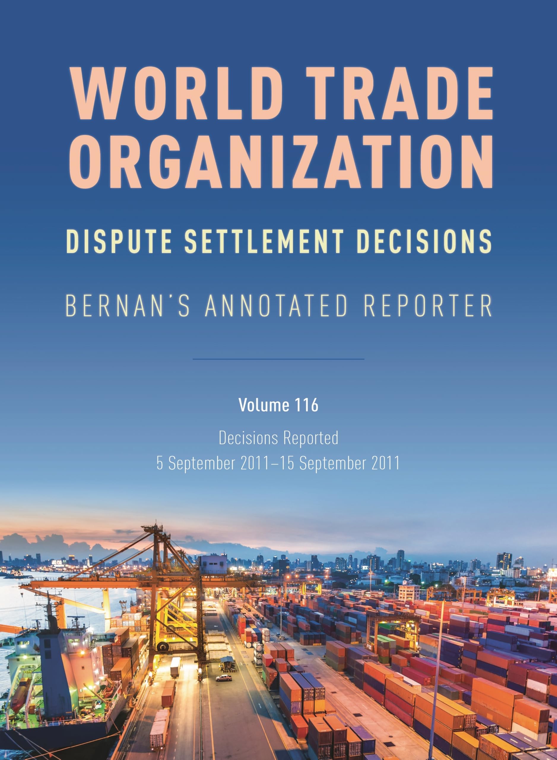 WTO Dispute Settlement Decisions Law
