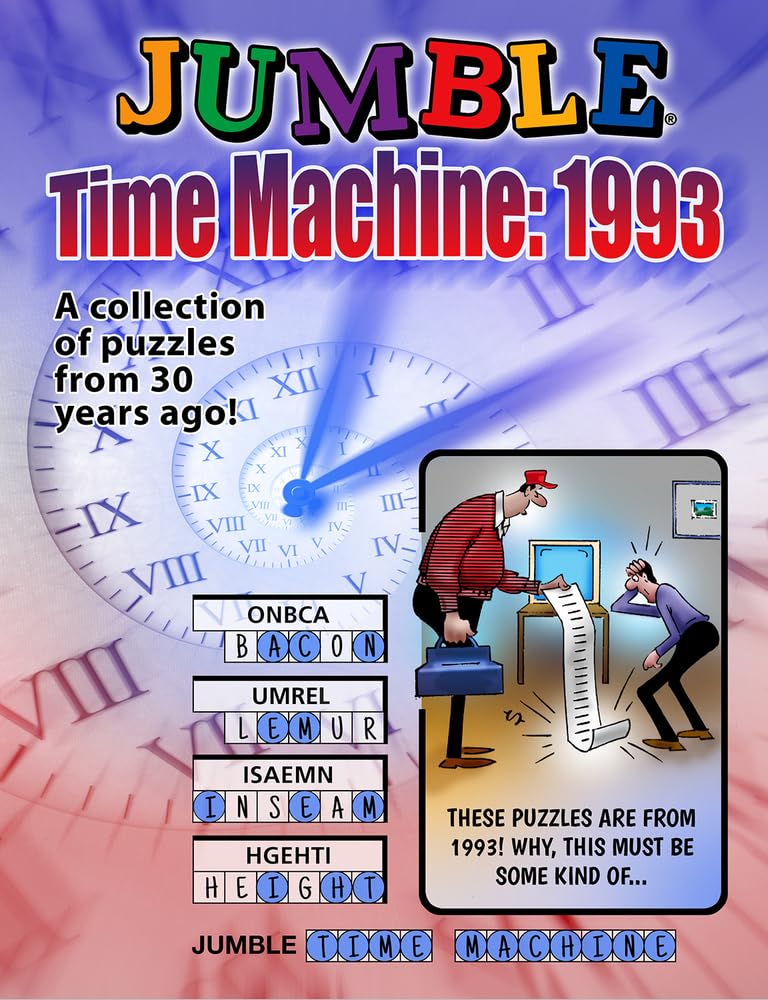 Jumble Time Machine: 1993: A Collection of Puzzles from 30 Years Ago! (Jumbles) Leisure & Fun
