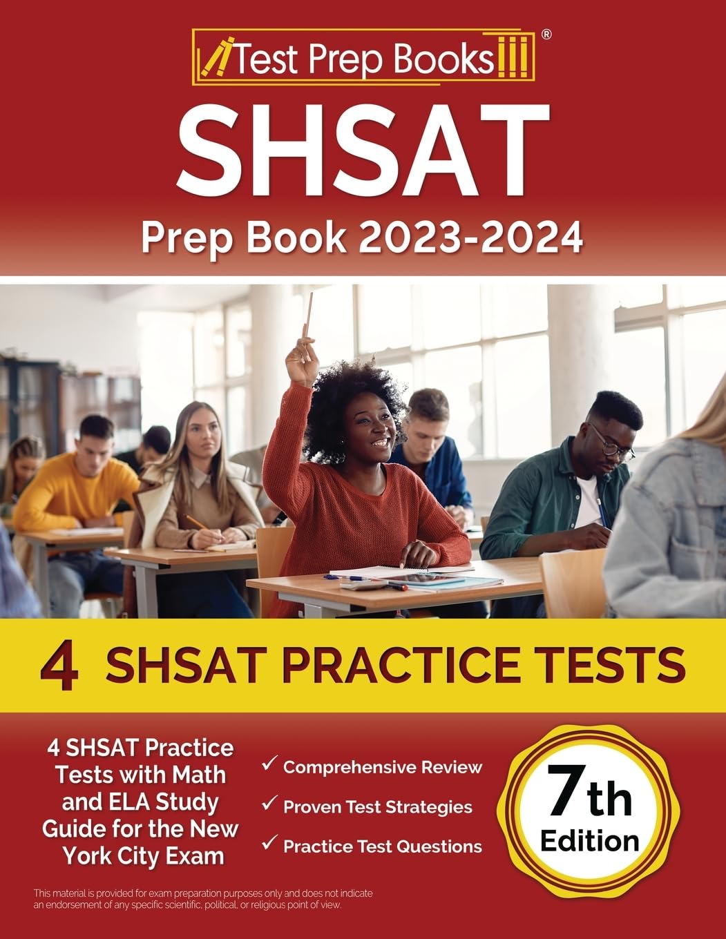 SHSAT Prep Book 2023-2024: 4 SHSAT Practice Tests with Math and ELA Study Guide for the New York City Exam: Study Guides