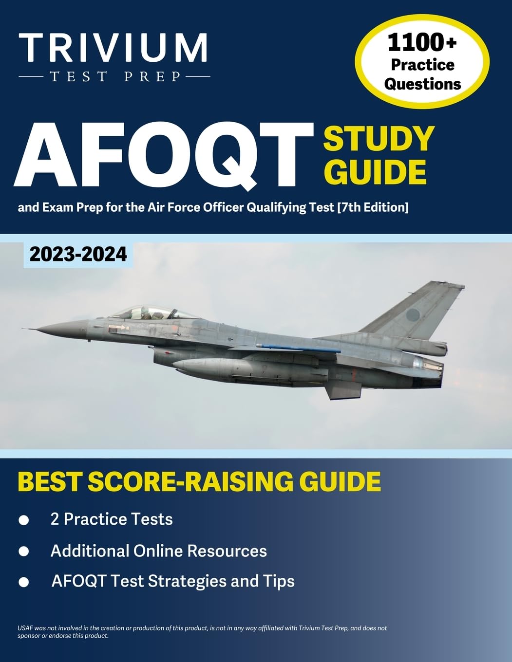 AFOQT Study Guide 2023-2024: 1,100+ Practice Questions and Exam Prep Book for the Air Force Officer Qualifying Test Study Guides