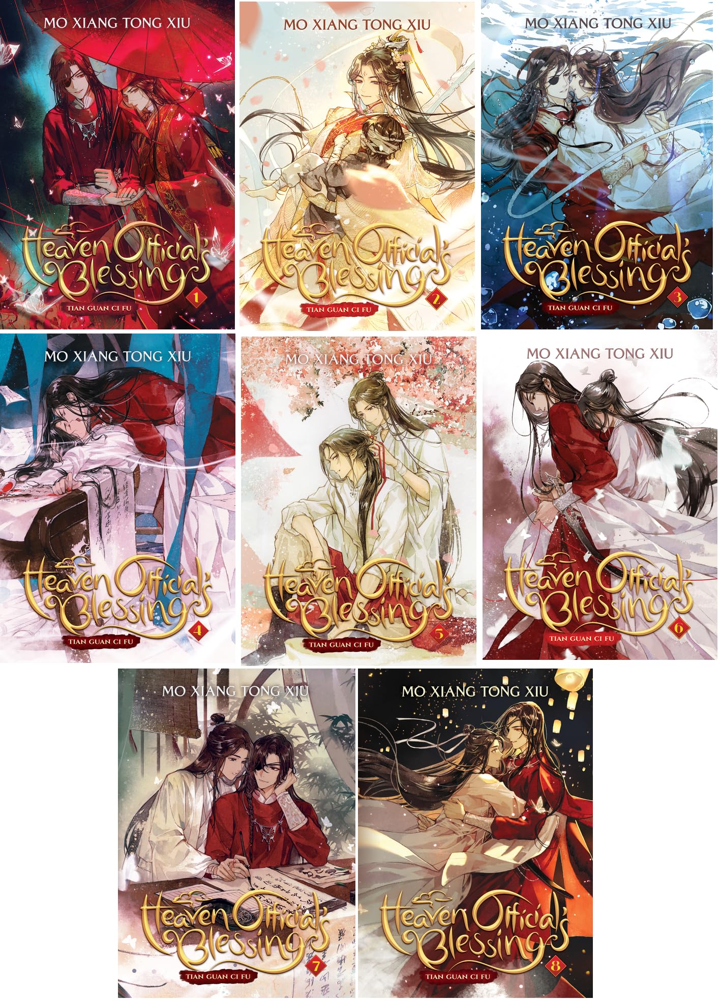 Heaven Official's Blessing: Tian Guan Ci Fu Novel Vol. 1-6 by Mo Xiang Tong Xiu Books