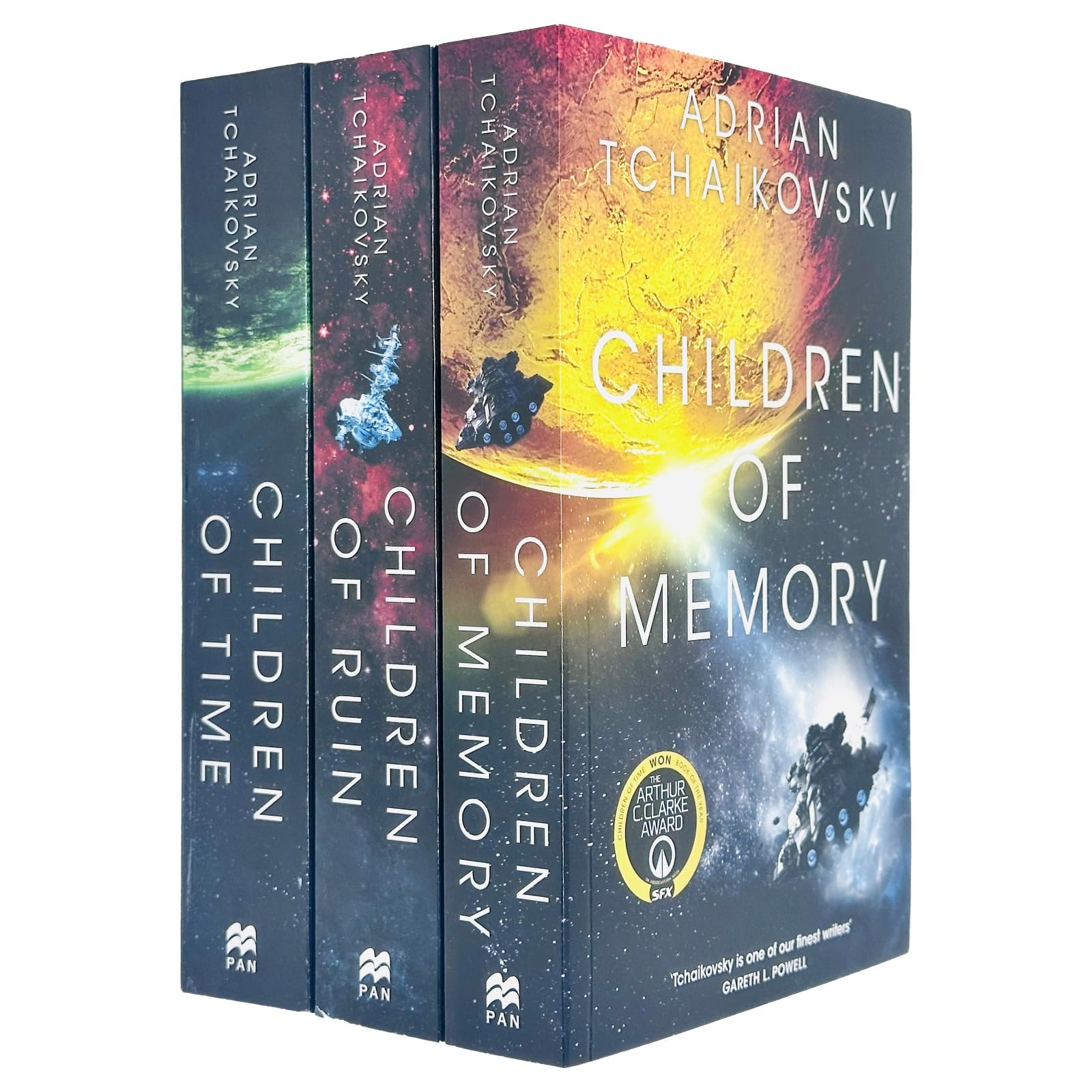 Children of Time 3-Book Set by Adrian Tchaikovsky (Children of Time, Children of Ruin, Children of Memory) Books