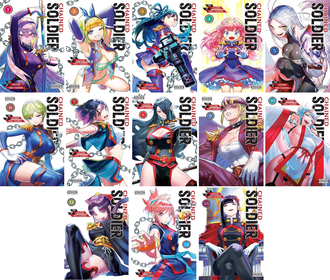 Chained Soldier Manga Set Vol.1-5 by Takahiro Manga
