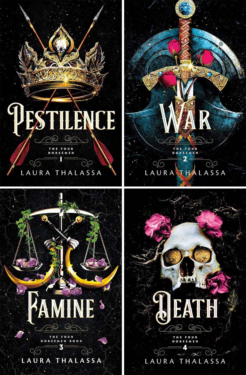 The Four Horsemen Series 4 Books Set. Pestilence, War, Famine, Death Books