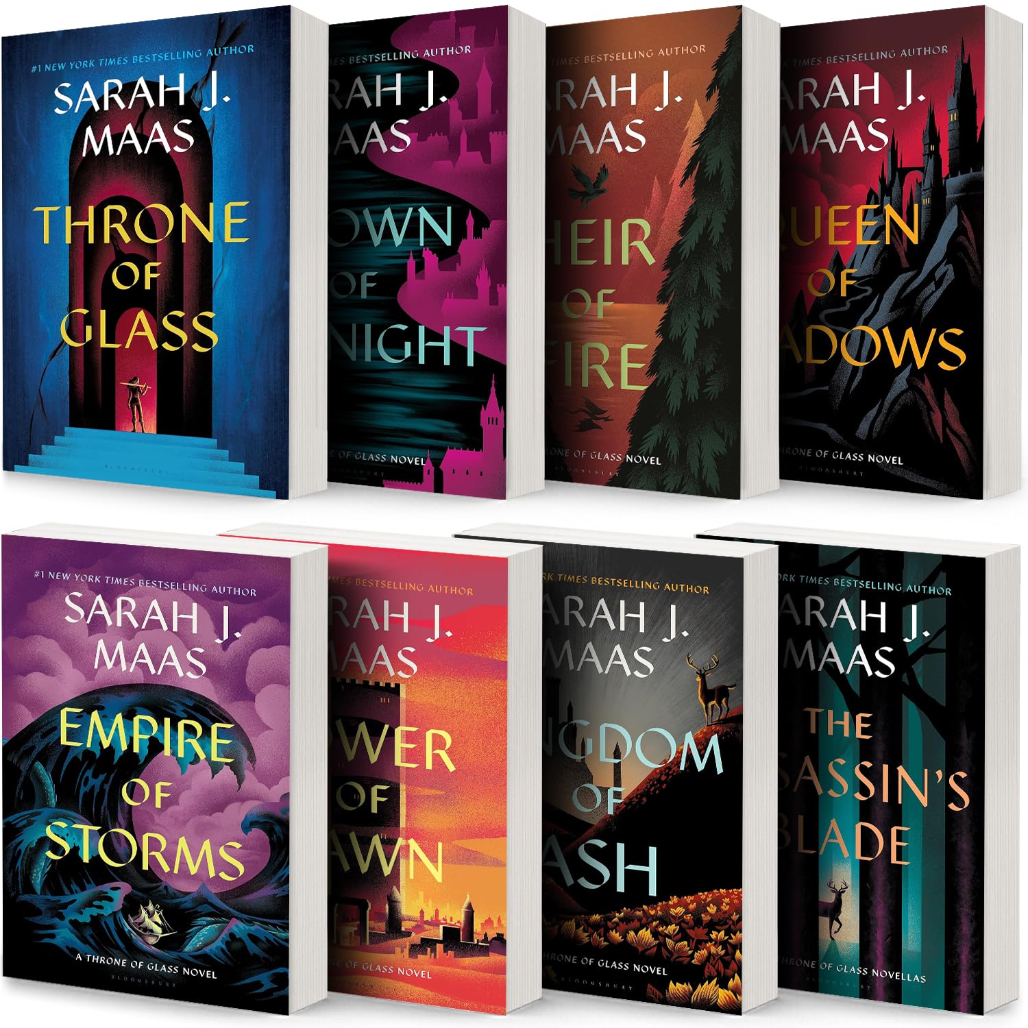 Throne Of Glass Series Collection 8-Book Set by Sarah J. Maas Books