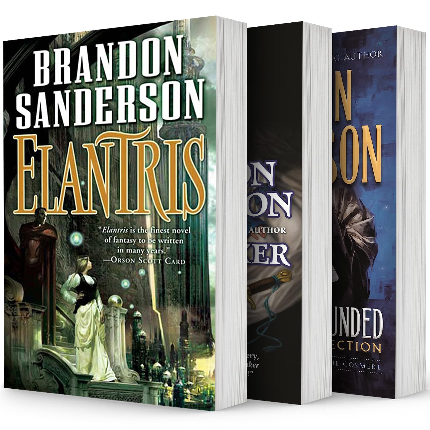 Brandon Sanderson 3 Books Collection Set. Arcanum Unbounded, Elantris, Warbreaker Books