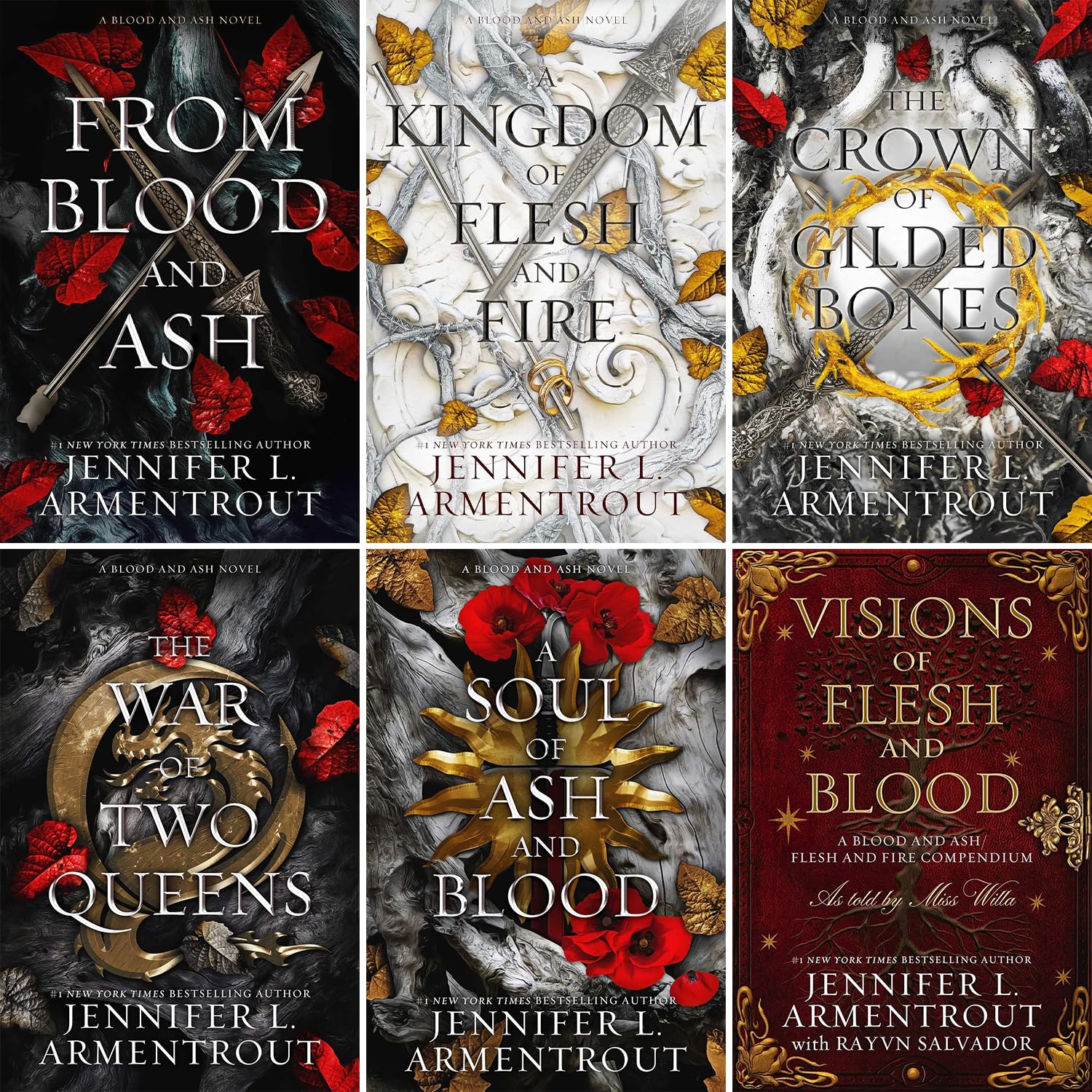The Blood and Ash Series. 6 Books Collection Set. Vol. 1-Vol. 6 by Jennifer L. Armentrout Books