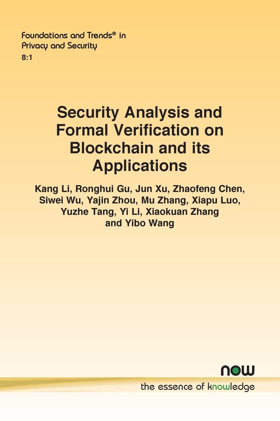 Product Image: Security Analysis and Formal Verification on Blockchain and its Applications