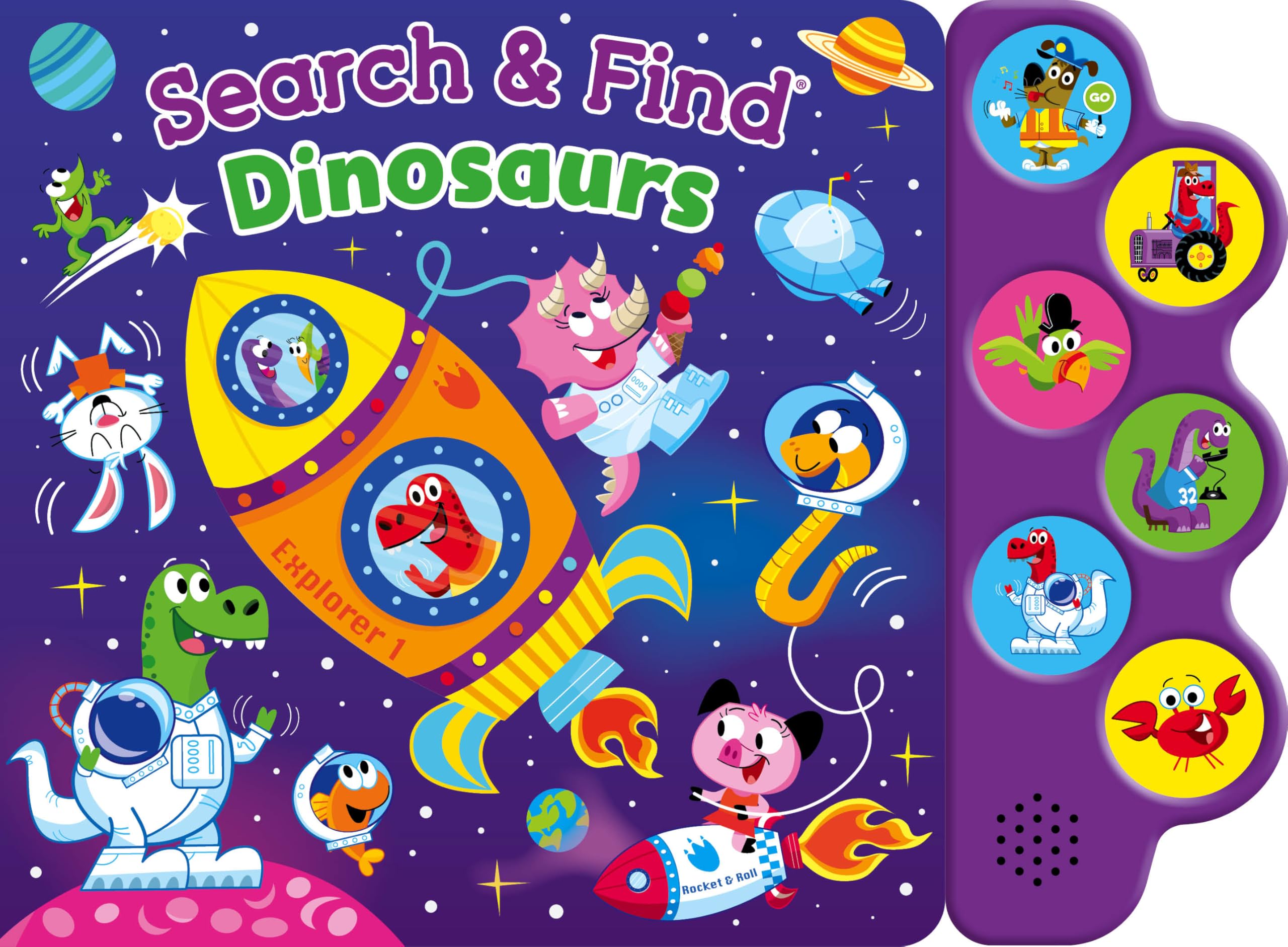 Search& Find: Dinosaurs (6-button Sound Book) Parents & Children