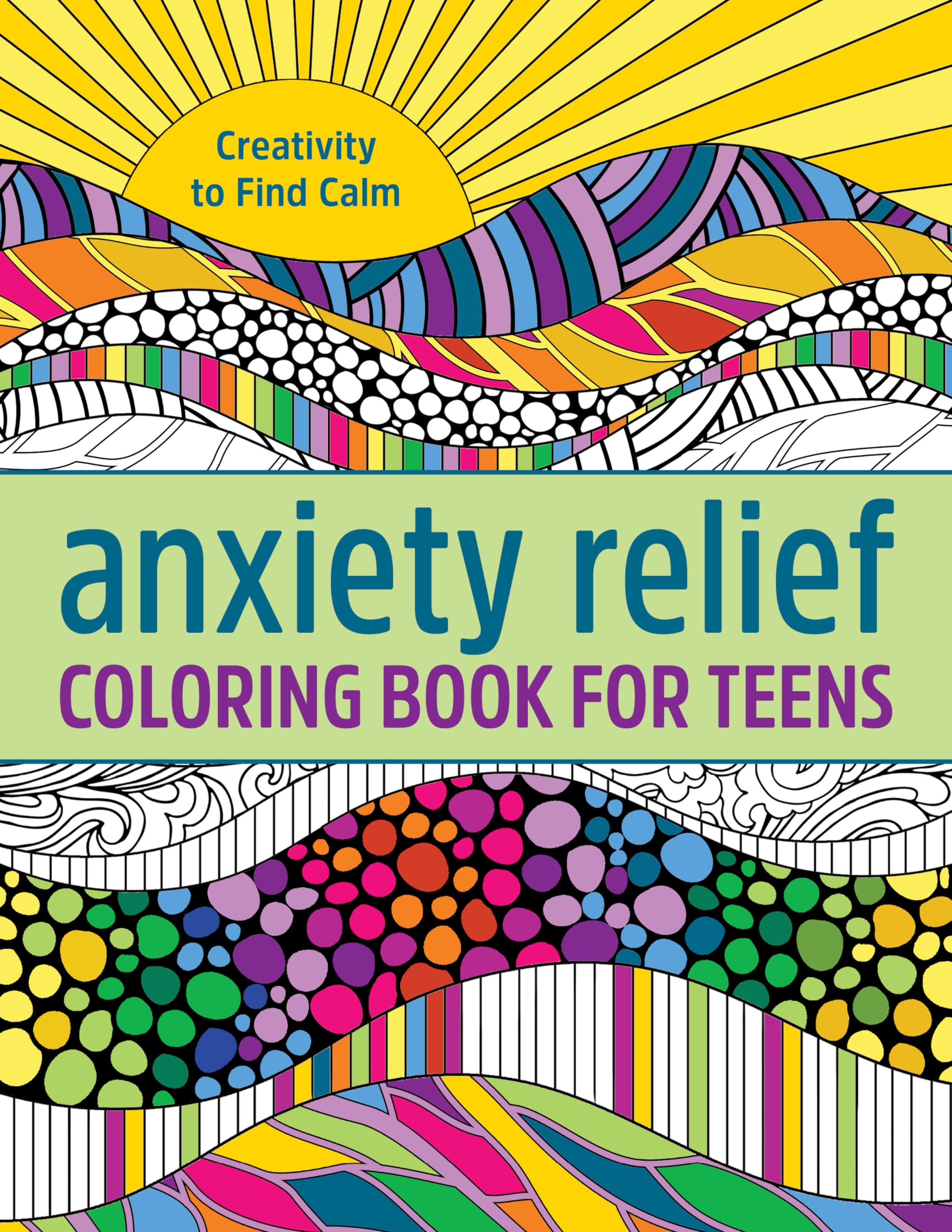 Anxiety Relief Coloring Book for Teens Hobbies & Crafts