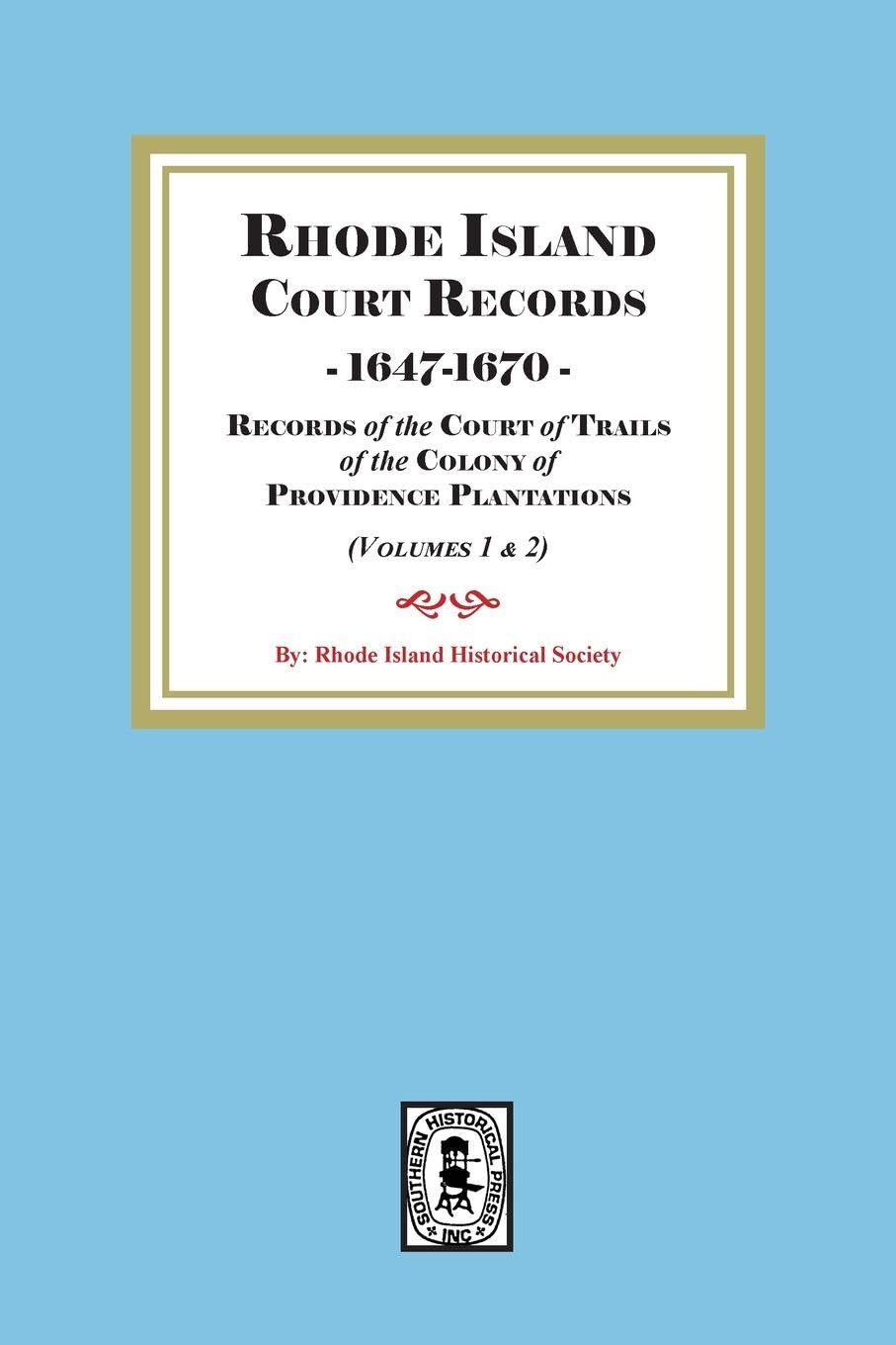 Rhode Island Court Records, 1647-1670 Leisure, Home & Garden