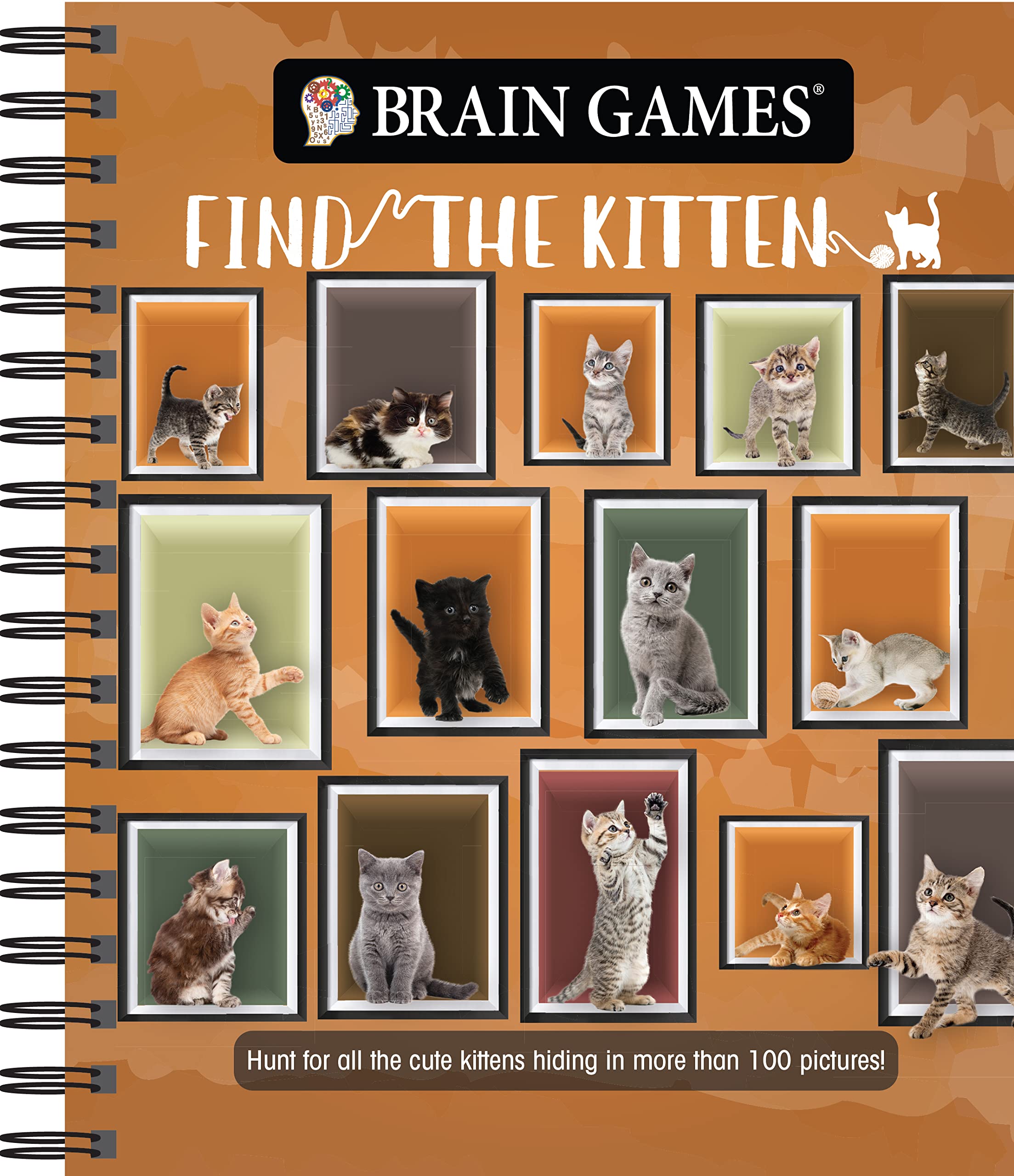 Brain Games - Find the Kitten: Hunt for All the Cute Kittens Hiding in 125 Pictures! (Brain Games - Picture Puzzles) Pets
