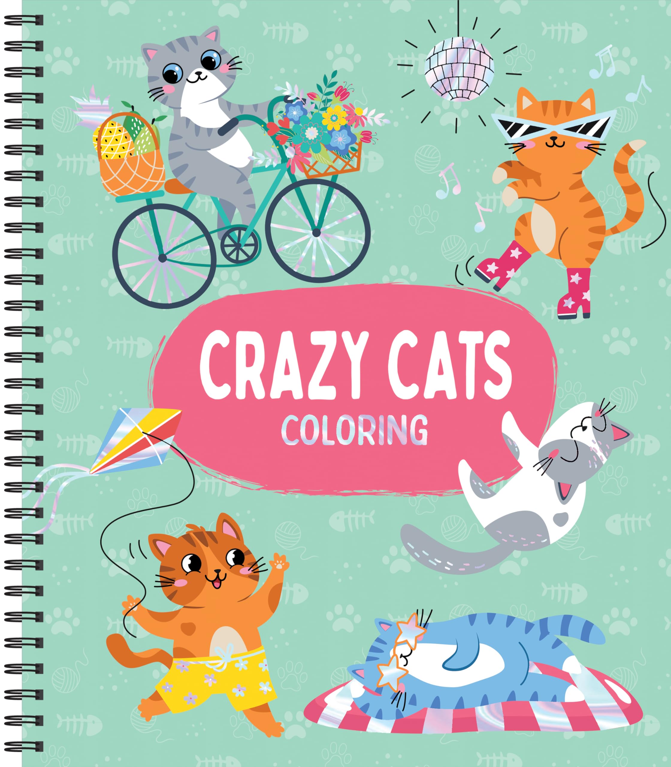 Crazy Cats Coloring (Simple and Sweet Coloring Book) Young adult books