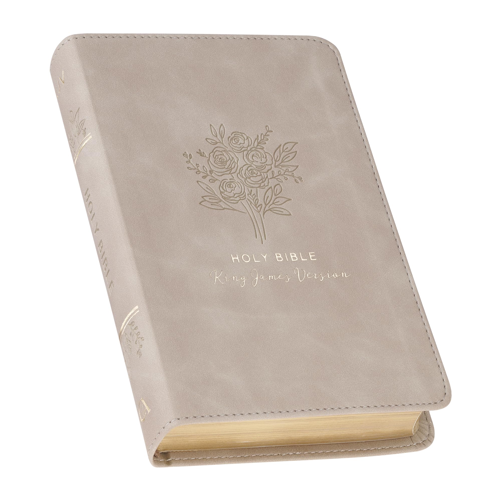 KJV Bible Compact Faux Leather Taupe Religion & Esotericism