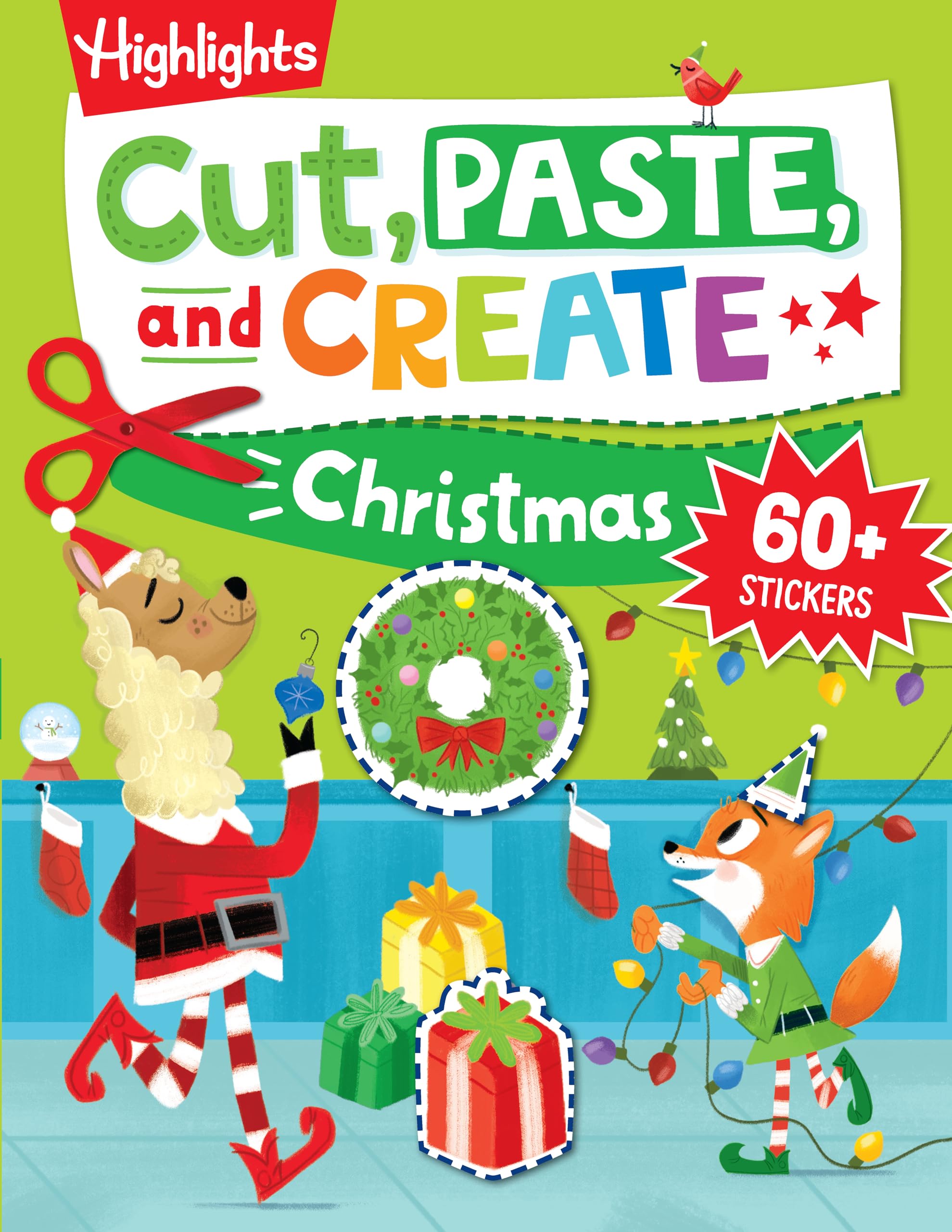 Cut, Paste, and Create Christmas: Scissor Skills Activity Book Including Christmas Crafts to Wear, Multi-Player Games and Hidden Pictures Puzzles (Highlights Cut, Paste, and Create Activity Books) Non-fiction