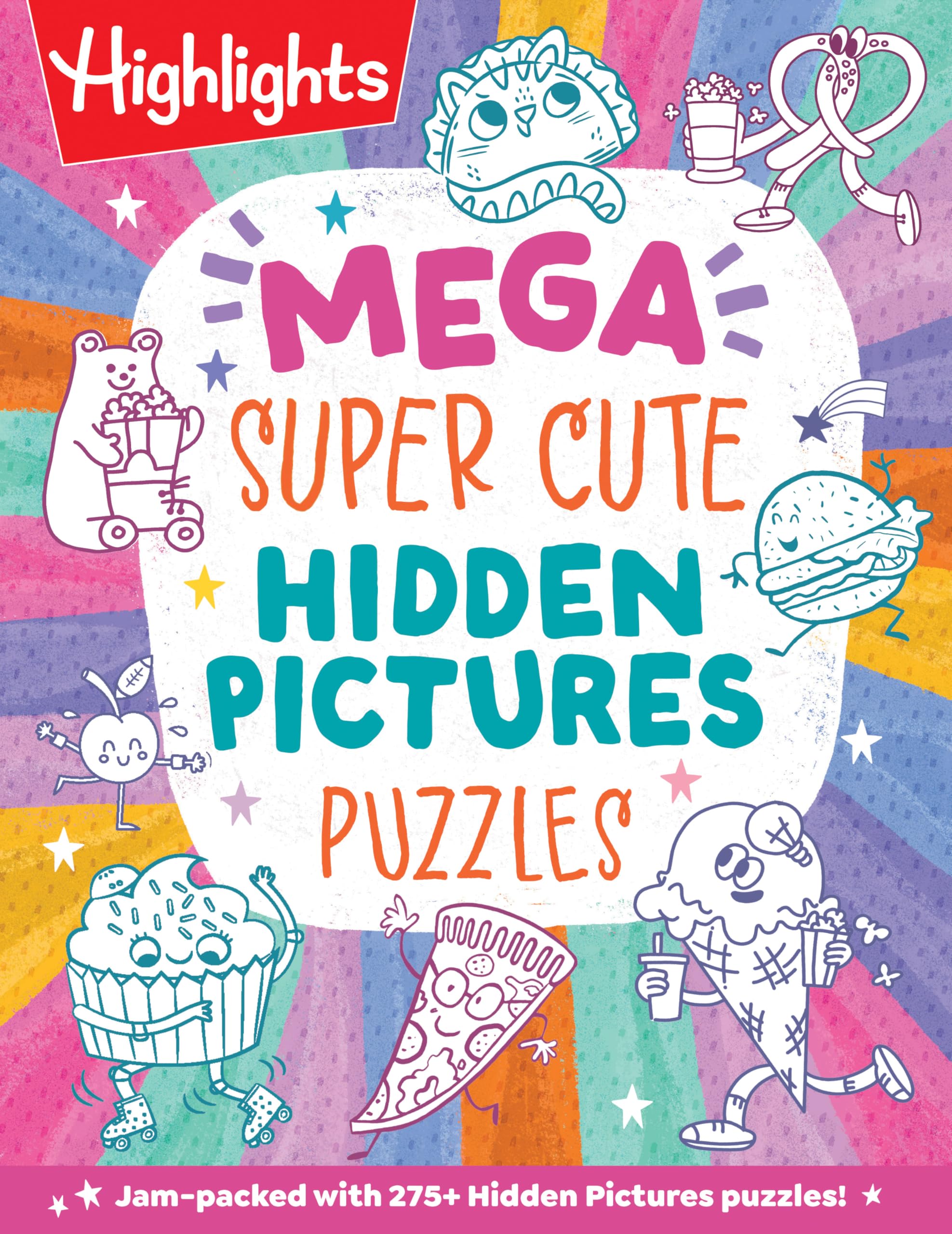 Mega Super Cute Hidden Pictures Puzzles: Solve Over 300 Pages of Cute Kawaii-Style Puzzles Filled with Adorable Animals, Magical Creatures and More (Mega Hidden Pictures Puzzles) Tiptoi & Games