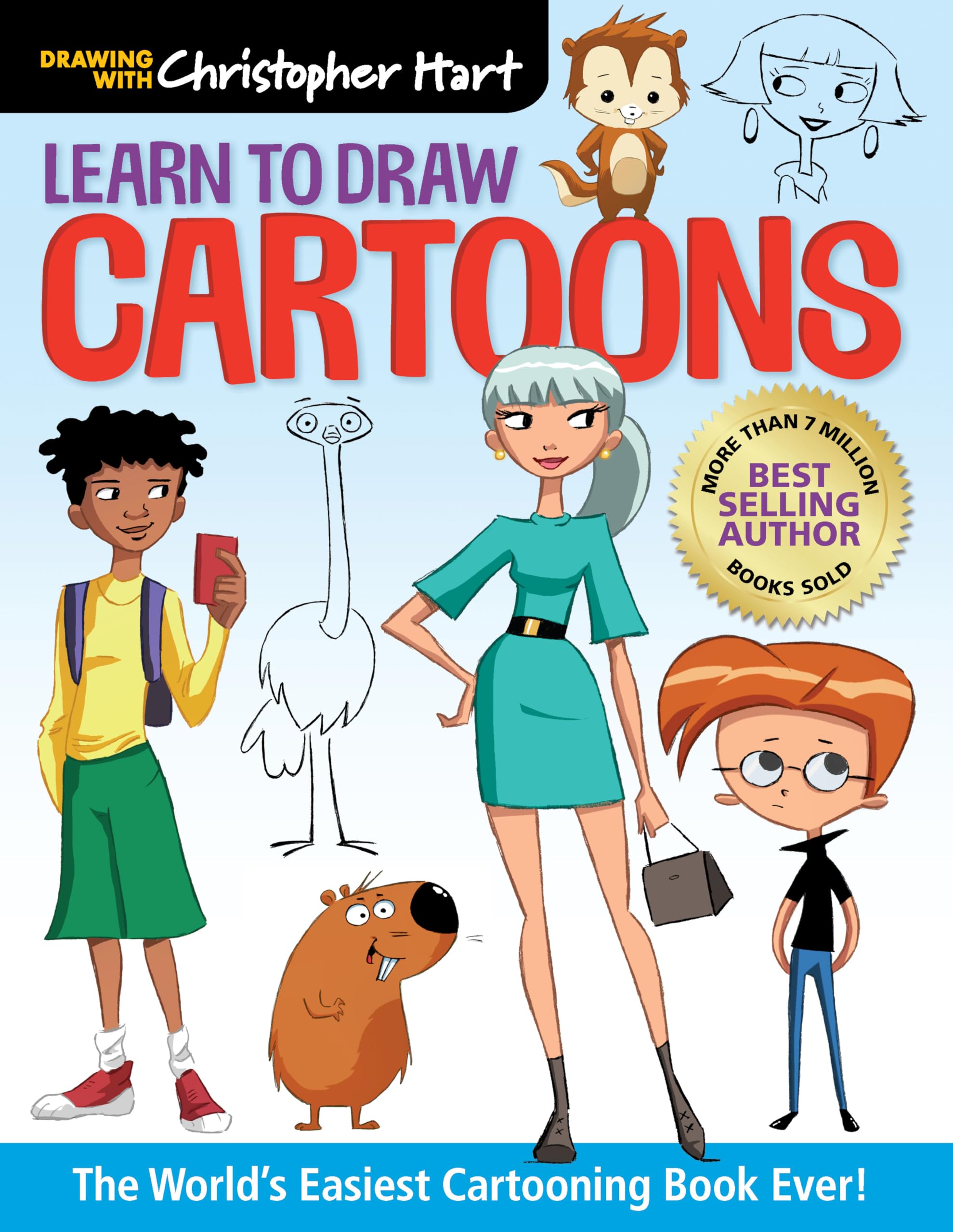 Learn to Draw Cartoons: The World's Easiest Cartooning Book Ever! (Drawing with Christopher Hart) Manga