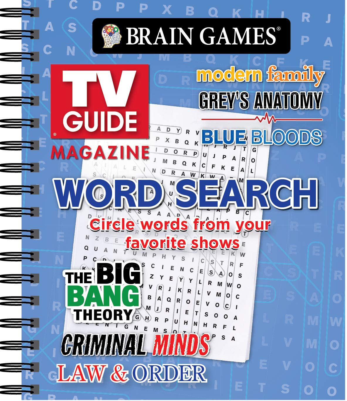 Brain Games - TV Guide Magazine Word Search Leisure & Fun