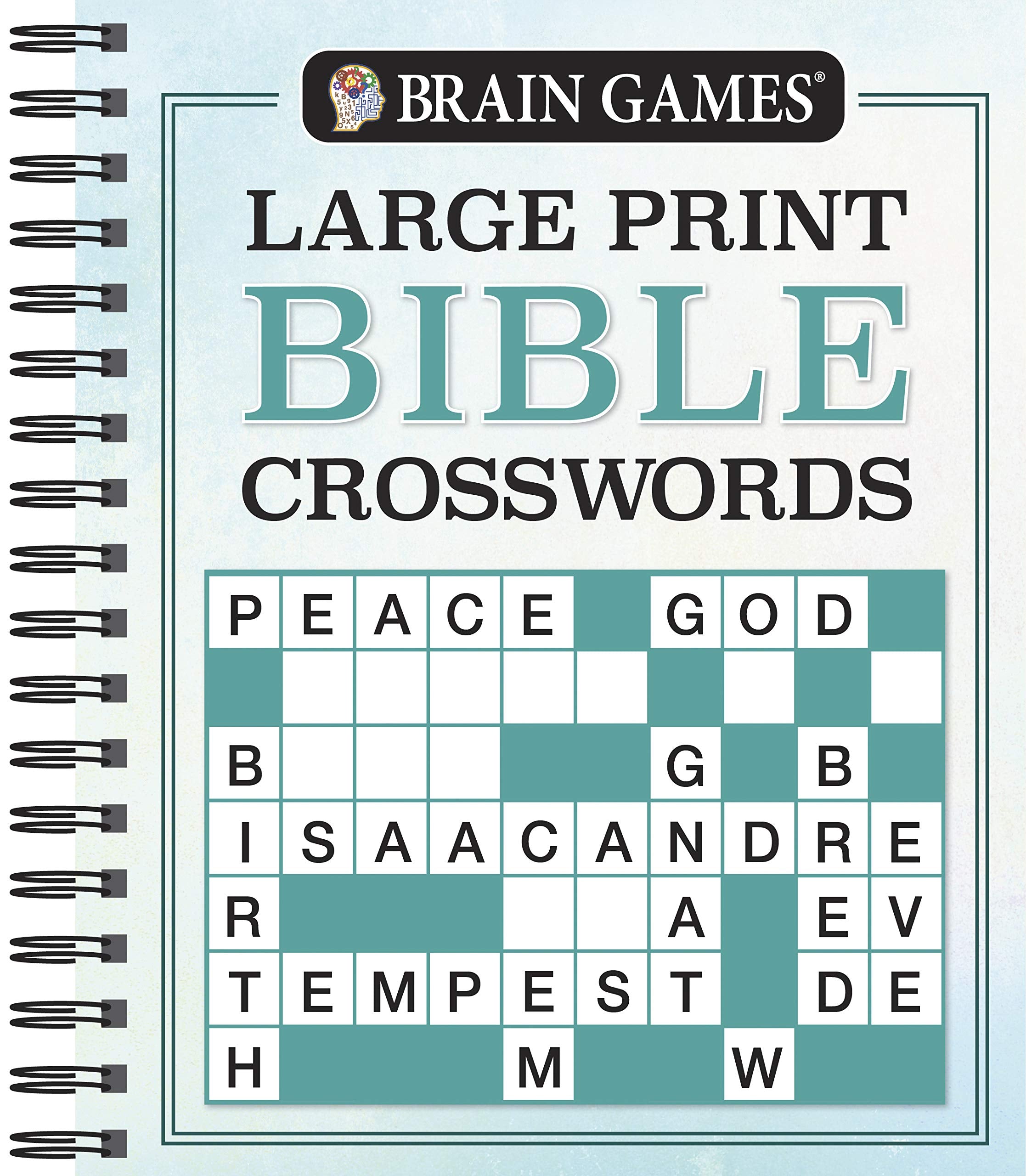 Brain Games Large Print Bible Crosswords (Brain Games - Bible) Leisure & Fun