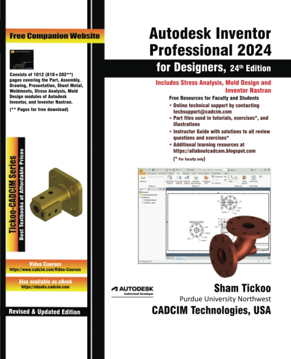 Autodesk Inventor Professional 2024 for Designers, 24th Edition Business & Technology