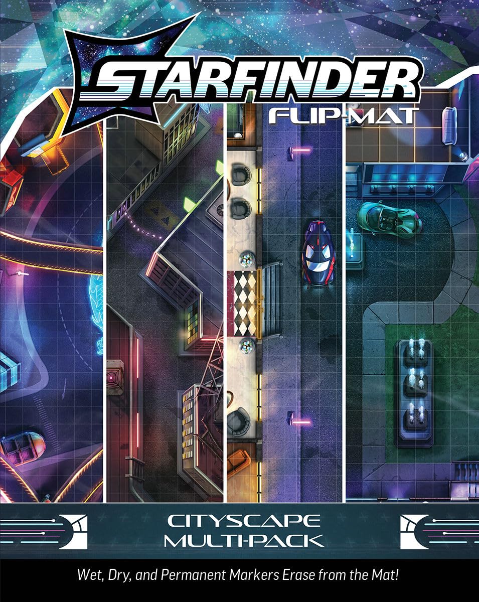 Starfinder Flip-Mat: Cityscape Multi-Pack Leisure & Fun