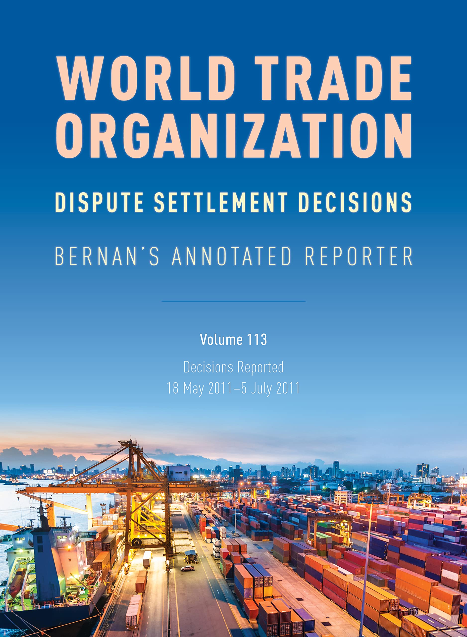 WTO Dispute Settlement Decisions Law