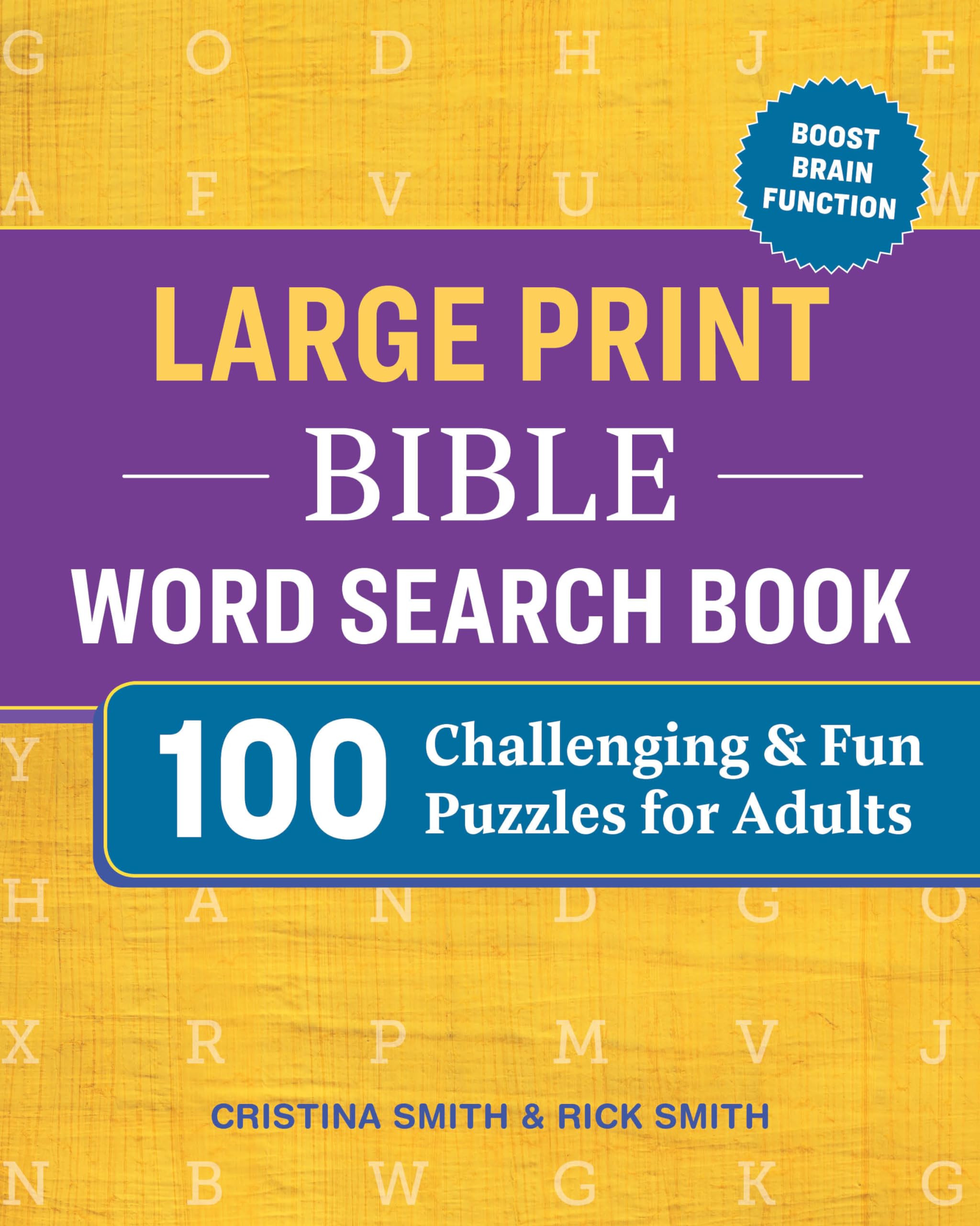 Large Print Bible Word Search Book Leisure & Fun