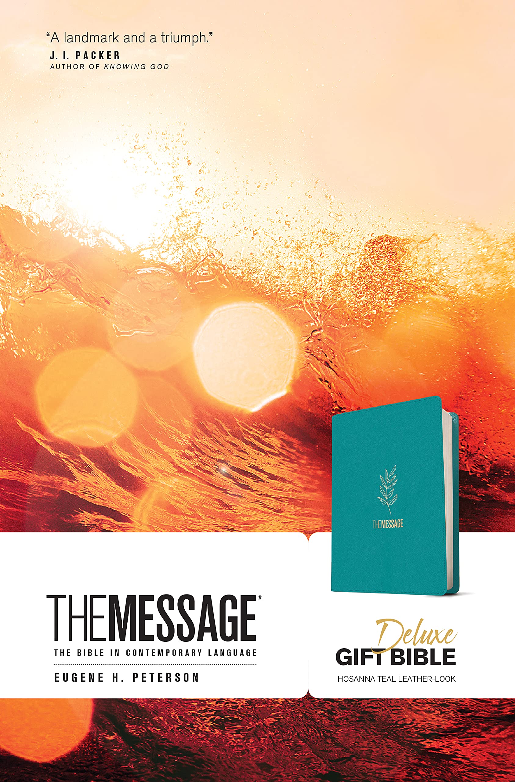 The Message Deluxe Gift Bible (Leather-Look, Hosanna Teal) Religion & Esotericism