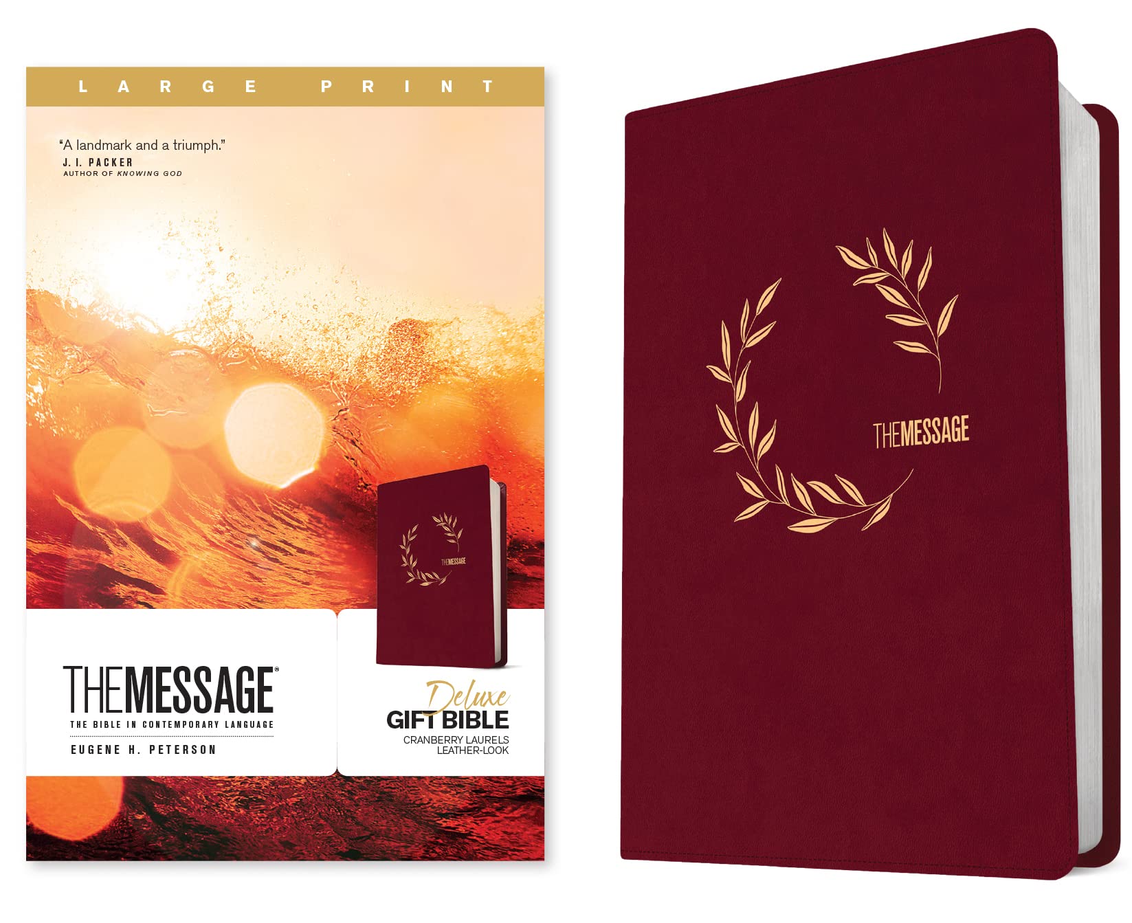 Holy Bible: The Message Bible, Cranberry Laurels, Leather-Look - the Bible in Contemporary Language Religion & Esotericism